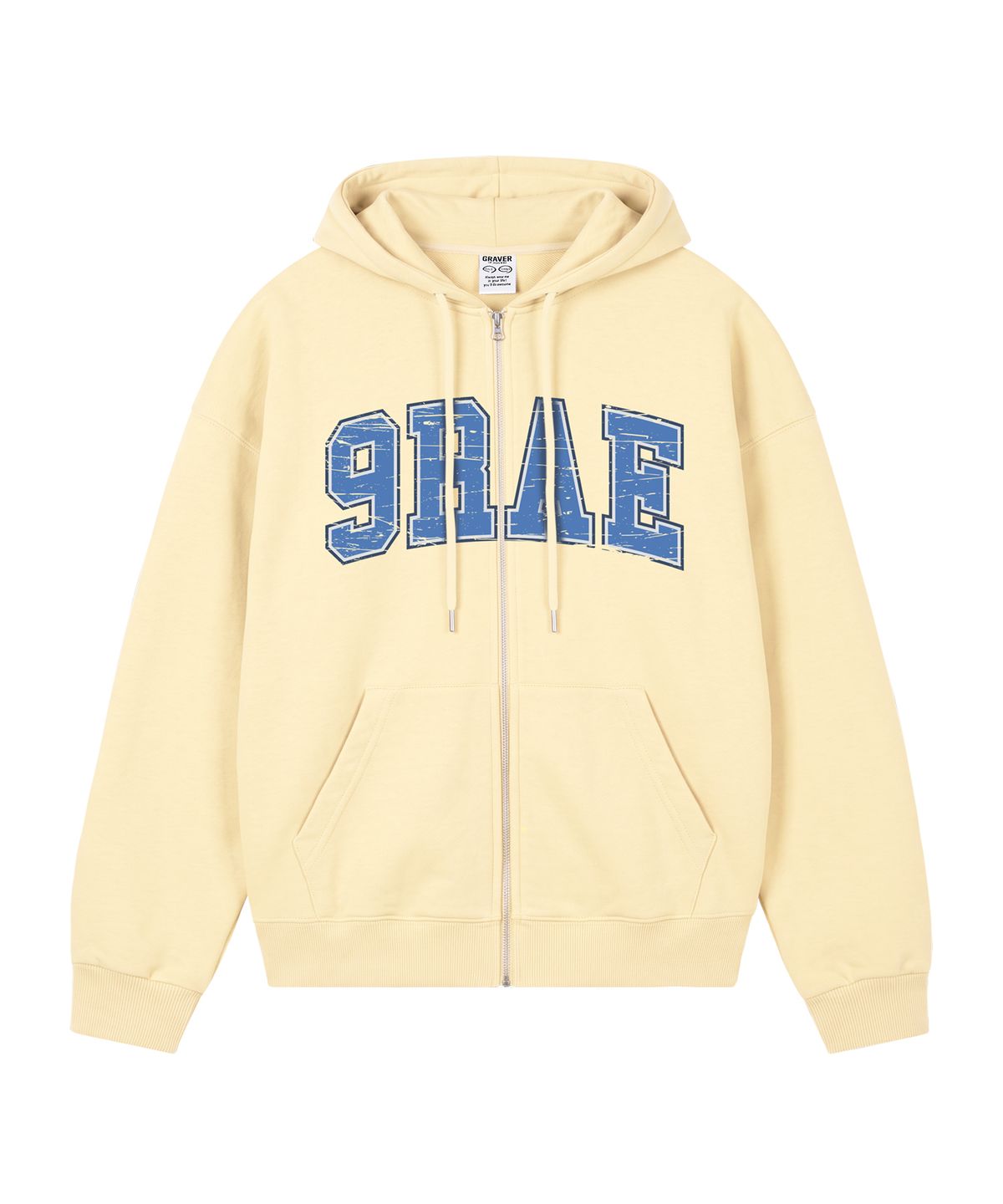 그레이버(GRAVER) [UNISEX]9RAE VINTAGE 후드집업_4color