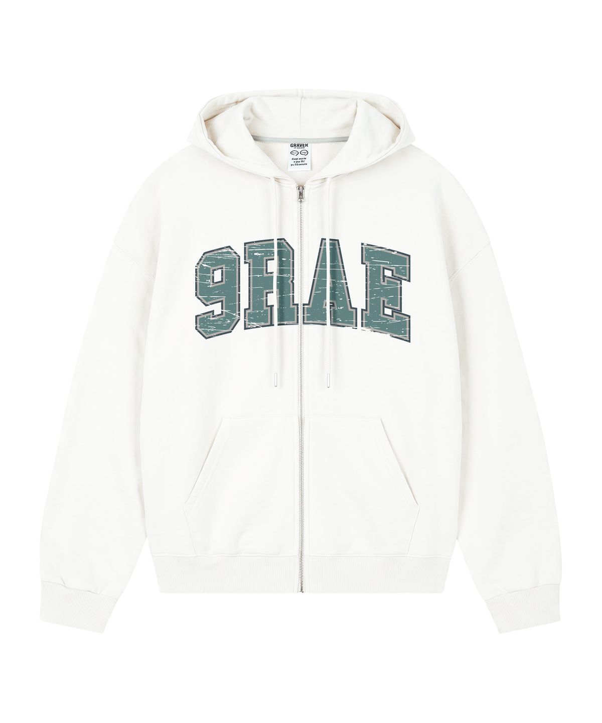 그레이버(GRAVER) [UNISEX]9RAE VINTAGE 후드집업_4color