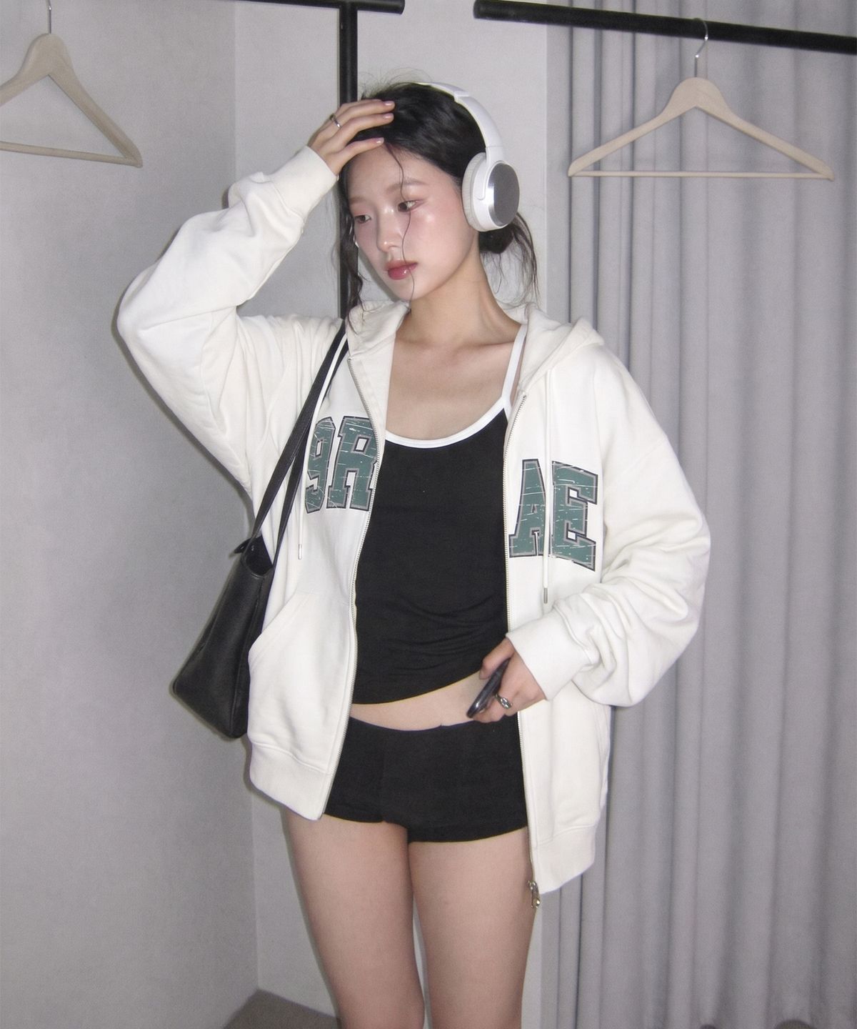 그레이버(GRAVER) [UNISEX]9RAE VINTAGE 후드집업_4color