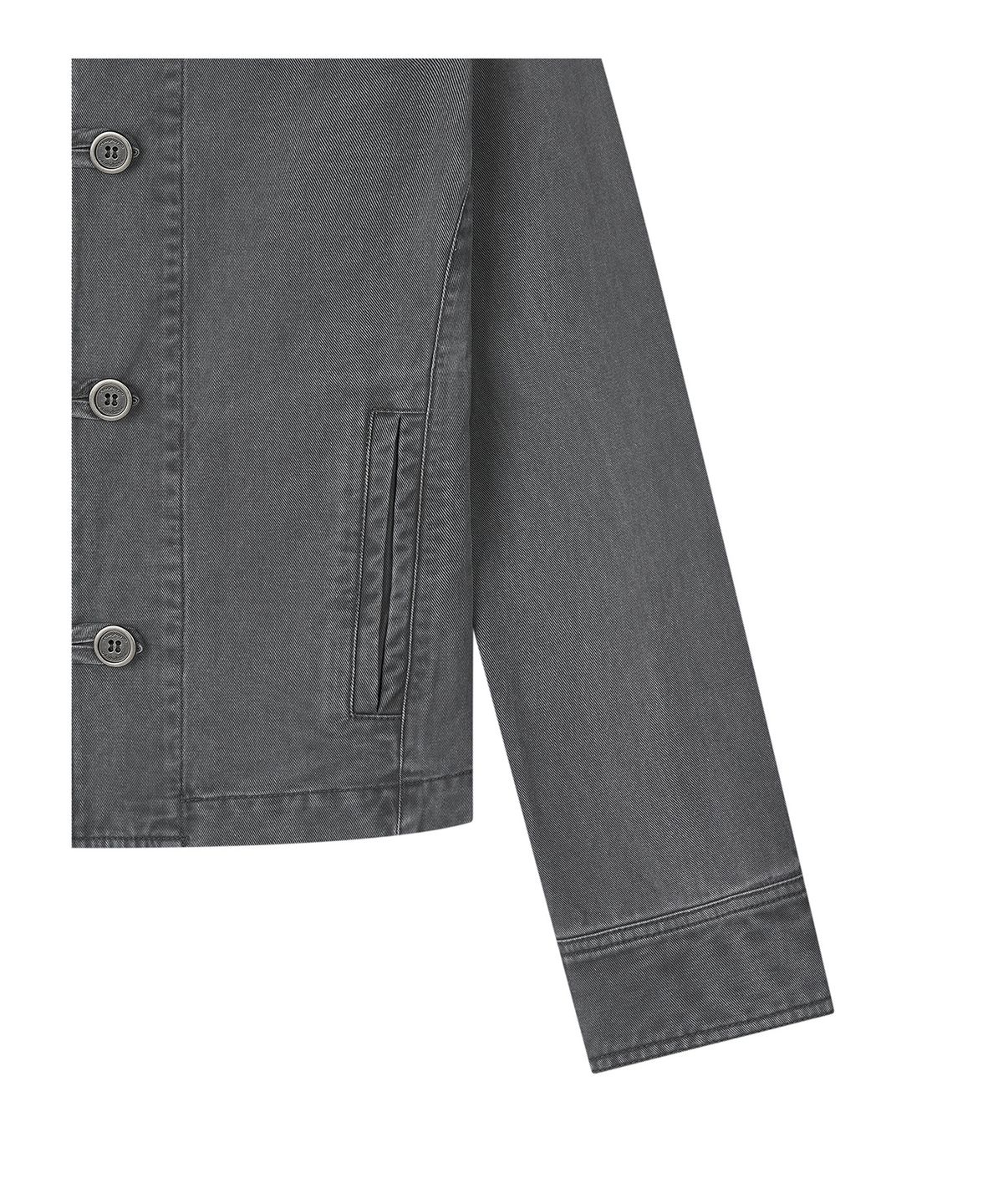 로타입(ROUGHTYPE) Washed Double Button Work Jacket - Charcoal