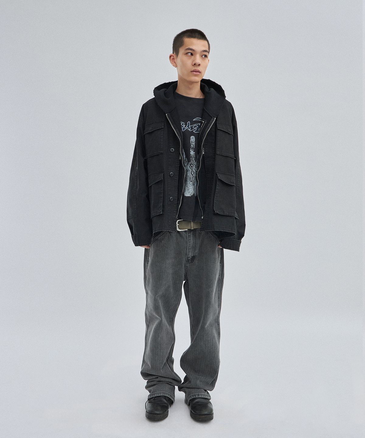 스웨이드(SUADE) M65 FIELD JACKET [WASHING BLACK]