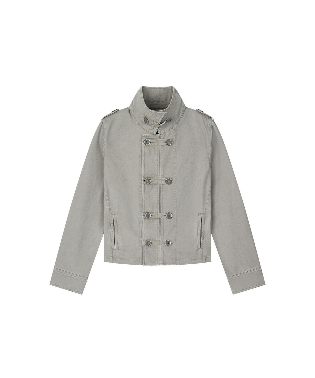 로타입(ROUGHTYPE) Washed Double Button Work Jacket - Light beige