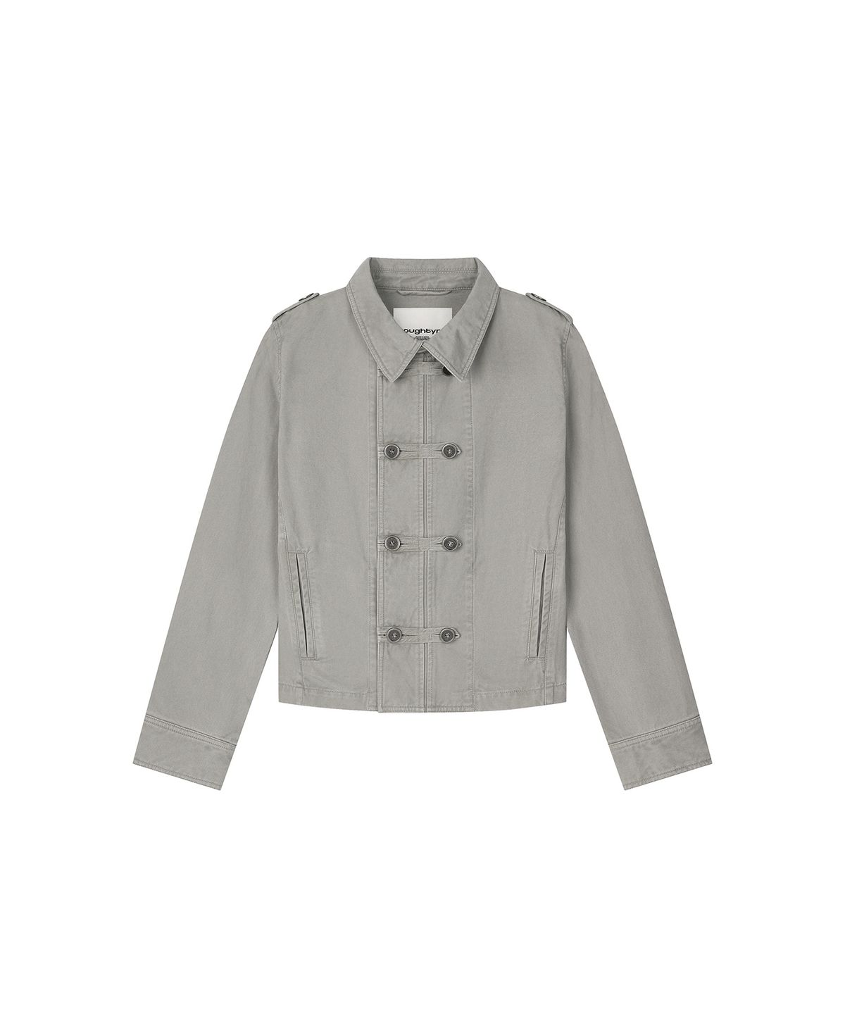 로타입(ROUGHTYPE) Washed Double Button Work Jacket - Light beige