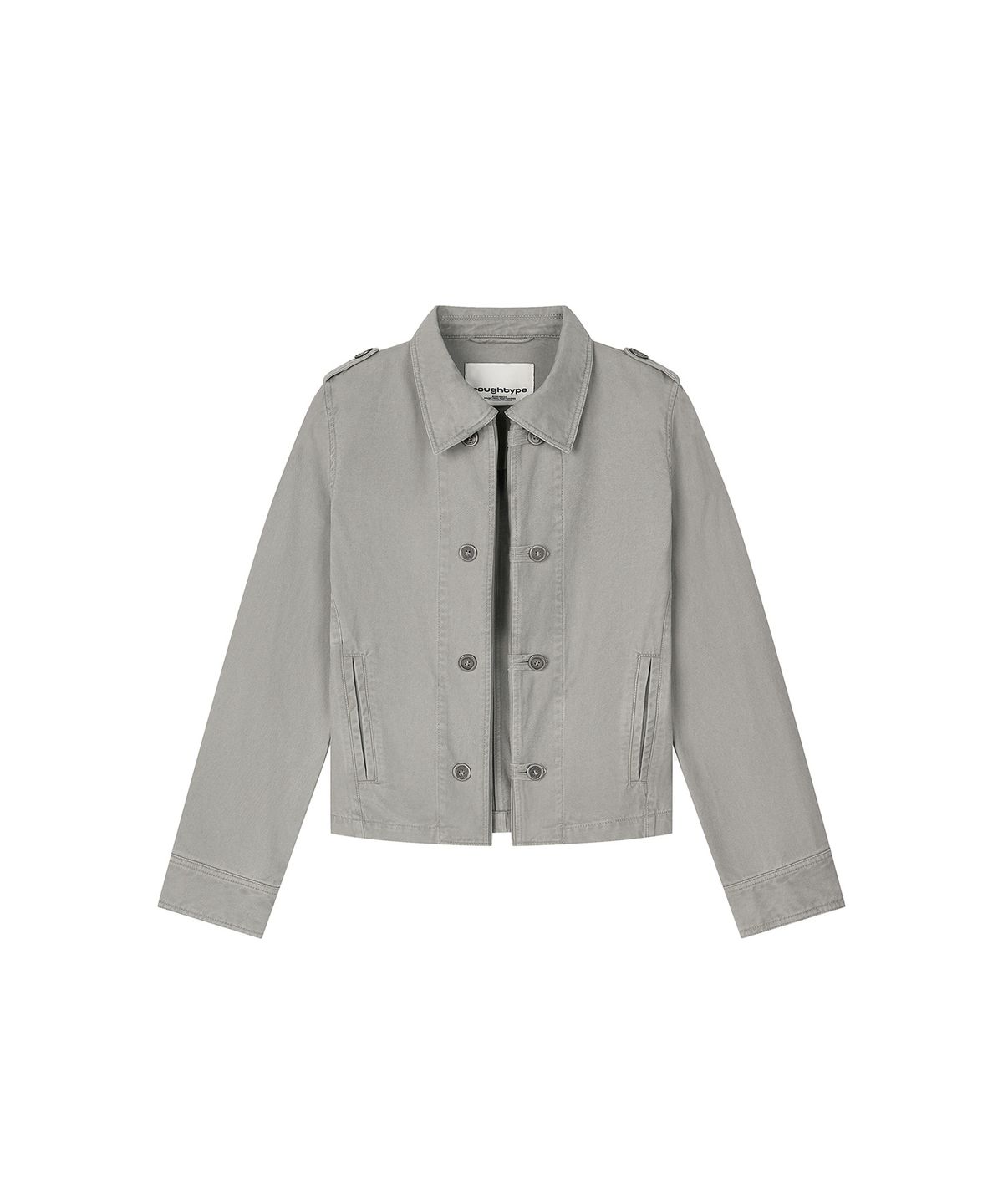 로타입(ROUGHTYPE) Washed Double Button Work Jacket - Light beige