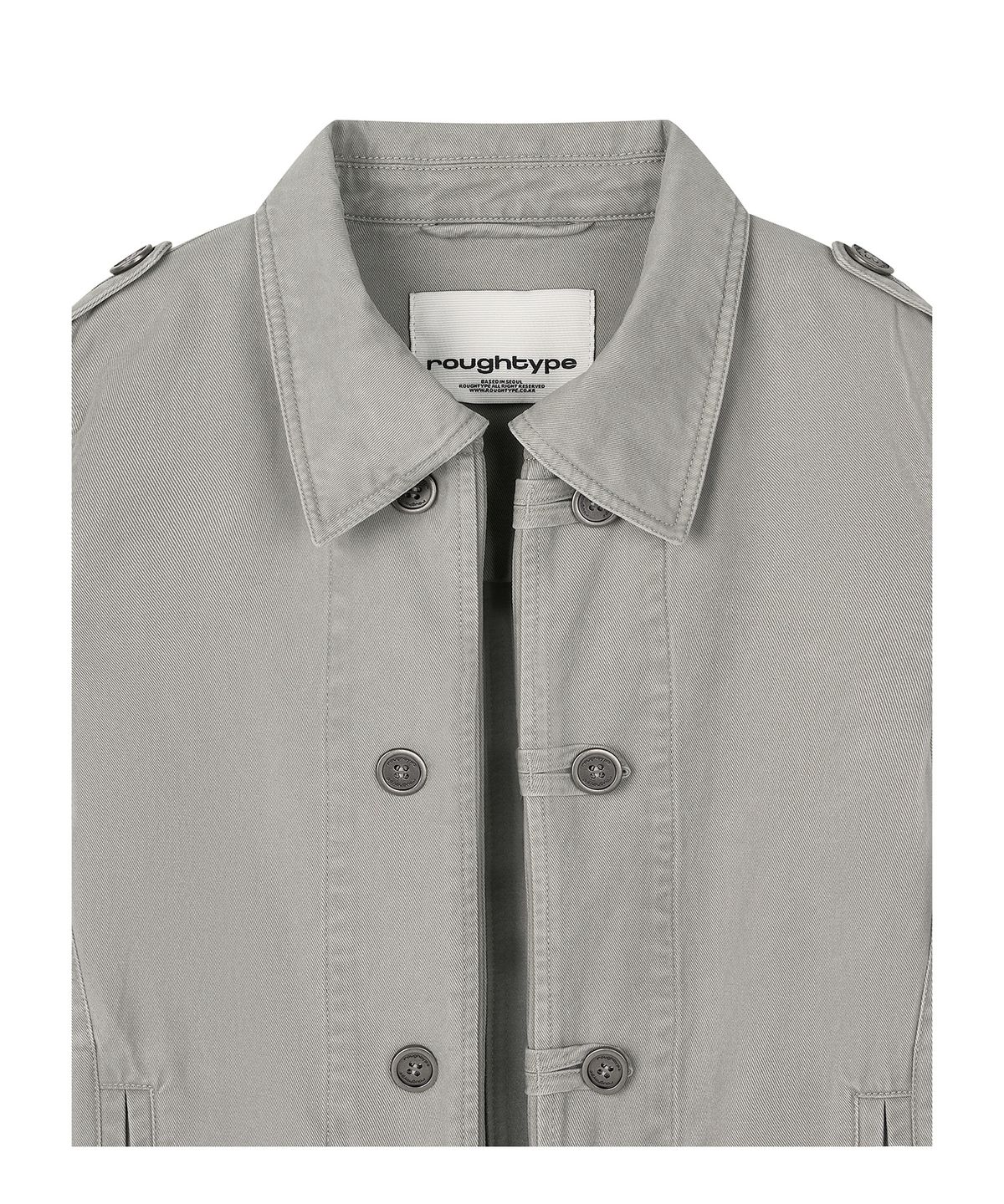 로타입(ROUGHTYPE) Washed Double Button Work Jacket - Light beige