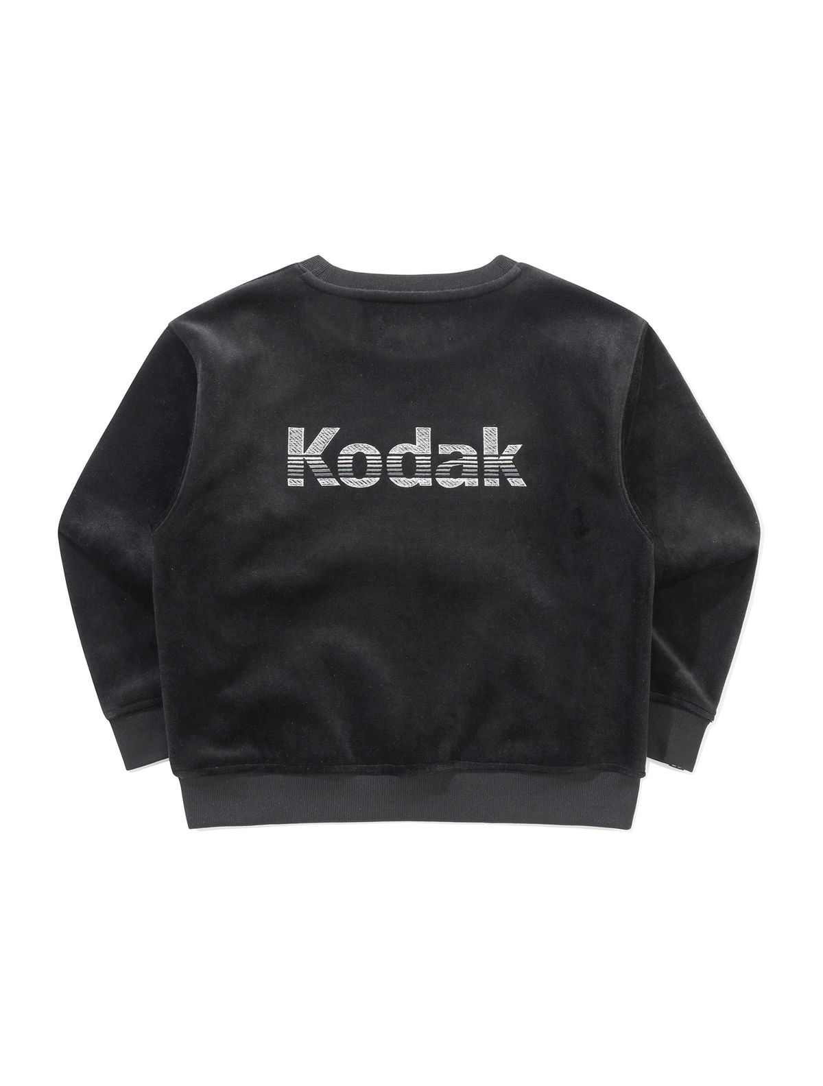 코닥 키즈(KODAK KIDS) 레인보우 벨벳 맨투맨 키즈 BLACK
