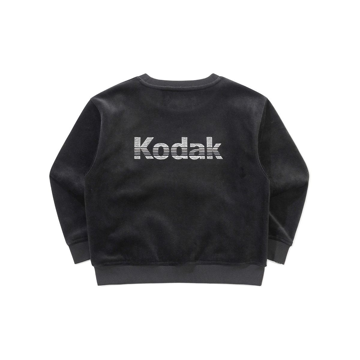 코닥 키즈(KODAK KIDS) 레인보우 벨벳 맨투맨 키즈 BLACK