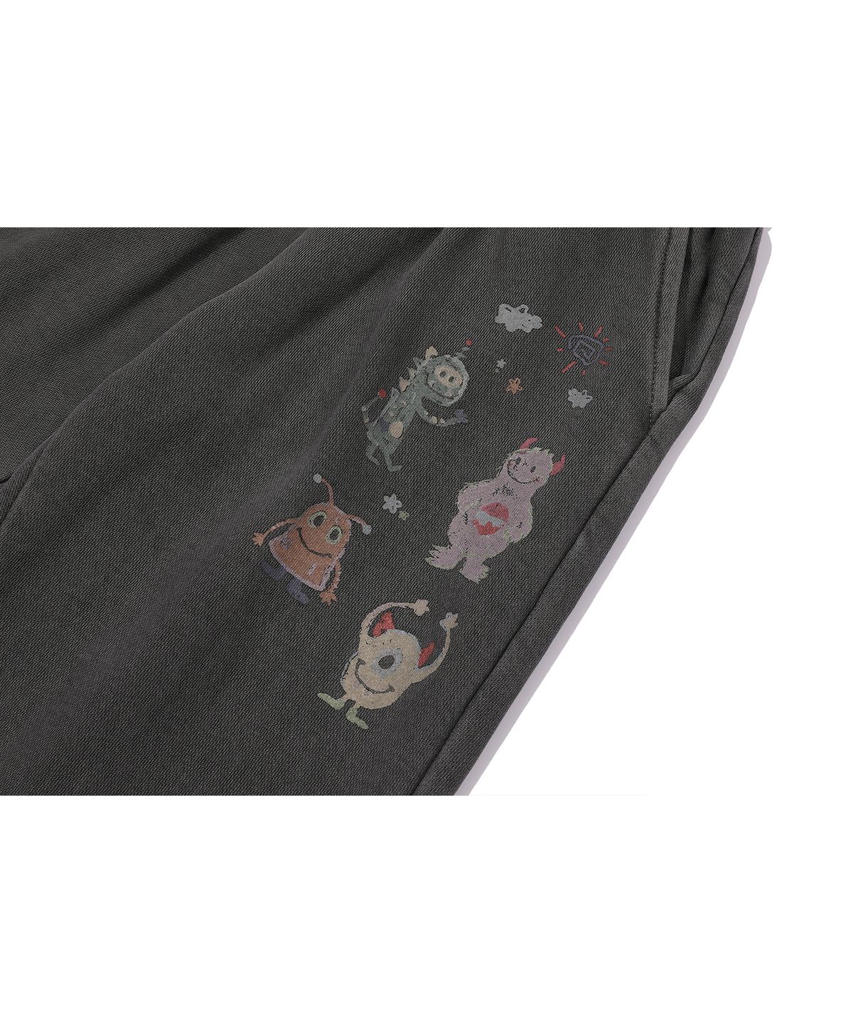 꼼파뇨 키즈(CPGN KIDS) KIDS 해피 데이 피그먼트 스웨트팬츠 스모크블랙