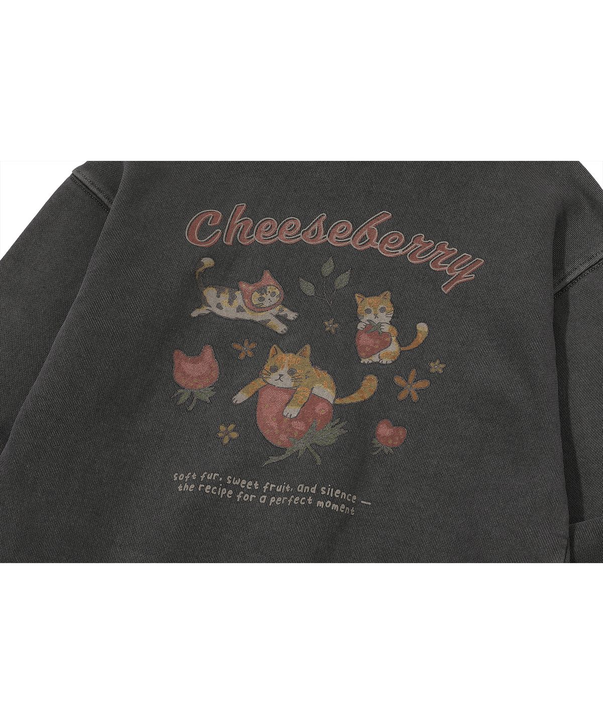 꼼파뇨 키즈(CPGN KIDS) KIDS 치즈베리 피그먼트 후드집업 스모크블랙