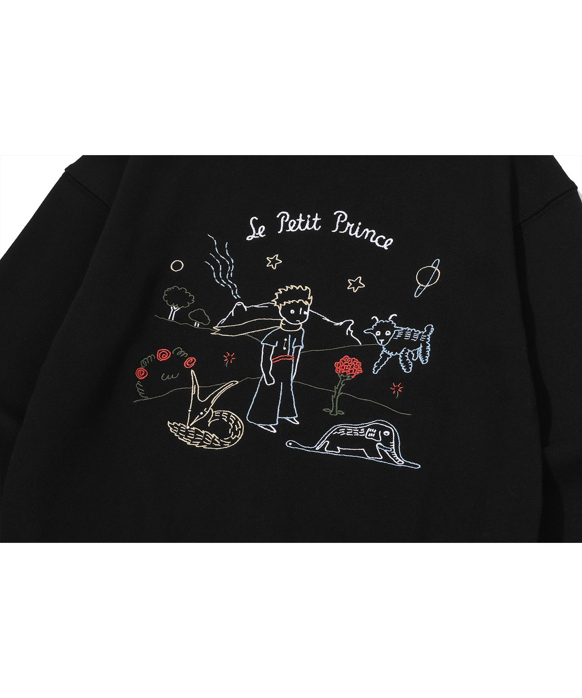 꼼파뇨 키즈(CPGN KIDS) KIDS Le Petit Prince 자수 후드집업 블랙