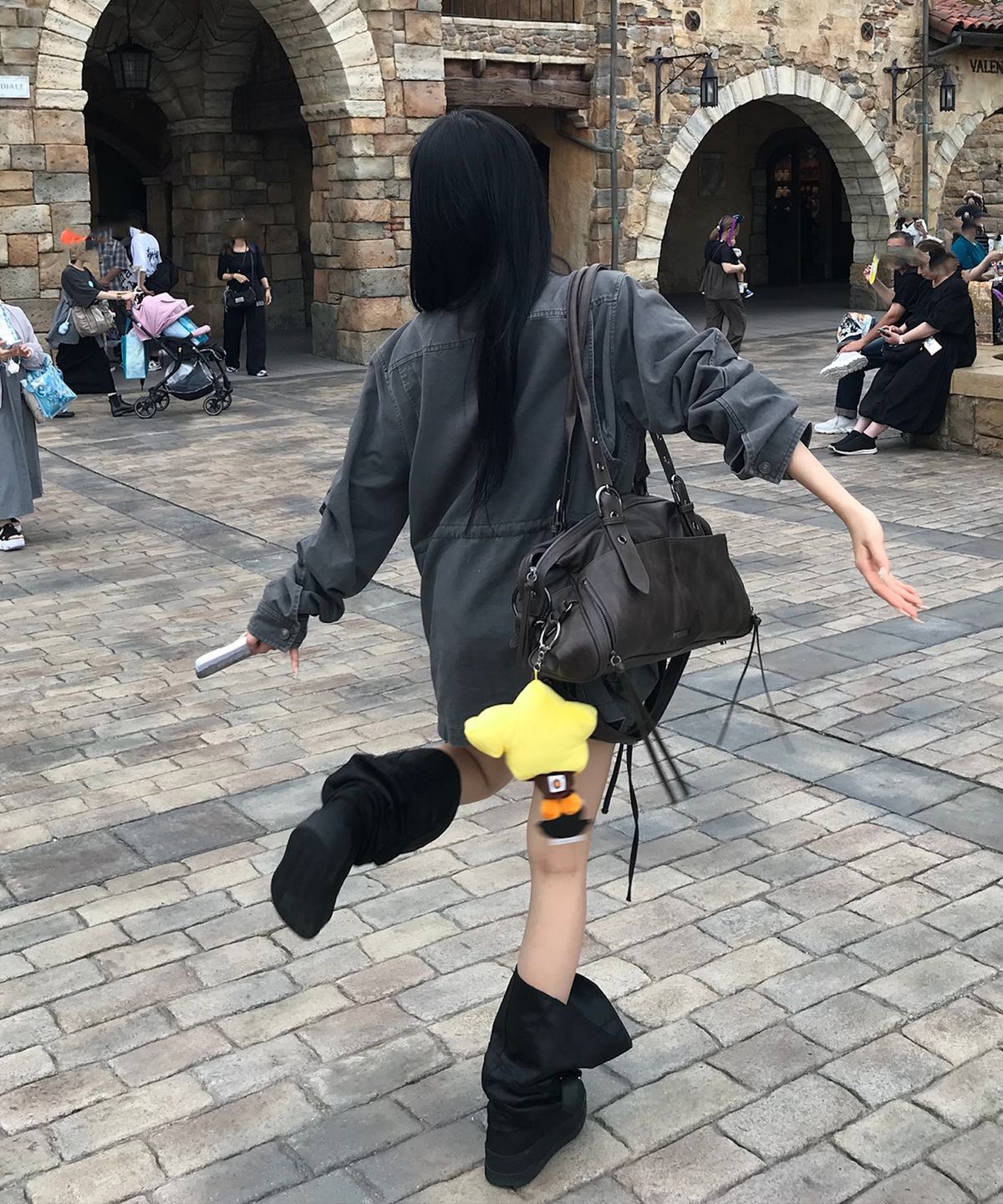 밈더워드로브(MIMTHEWARDROBE) [밈더 X 해나] Cheeky Motor Bag_Brown