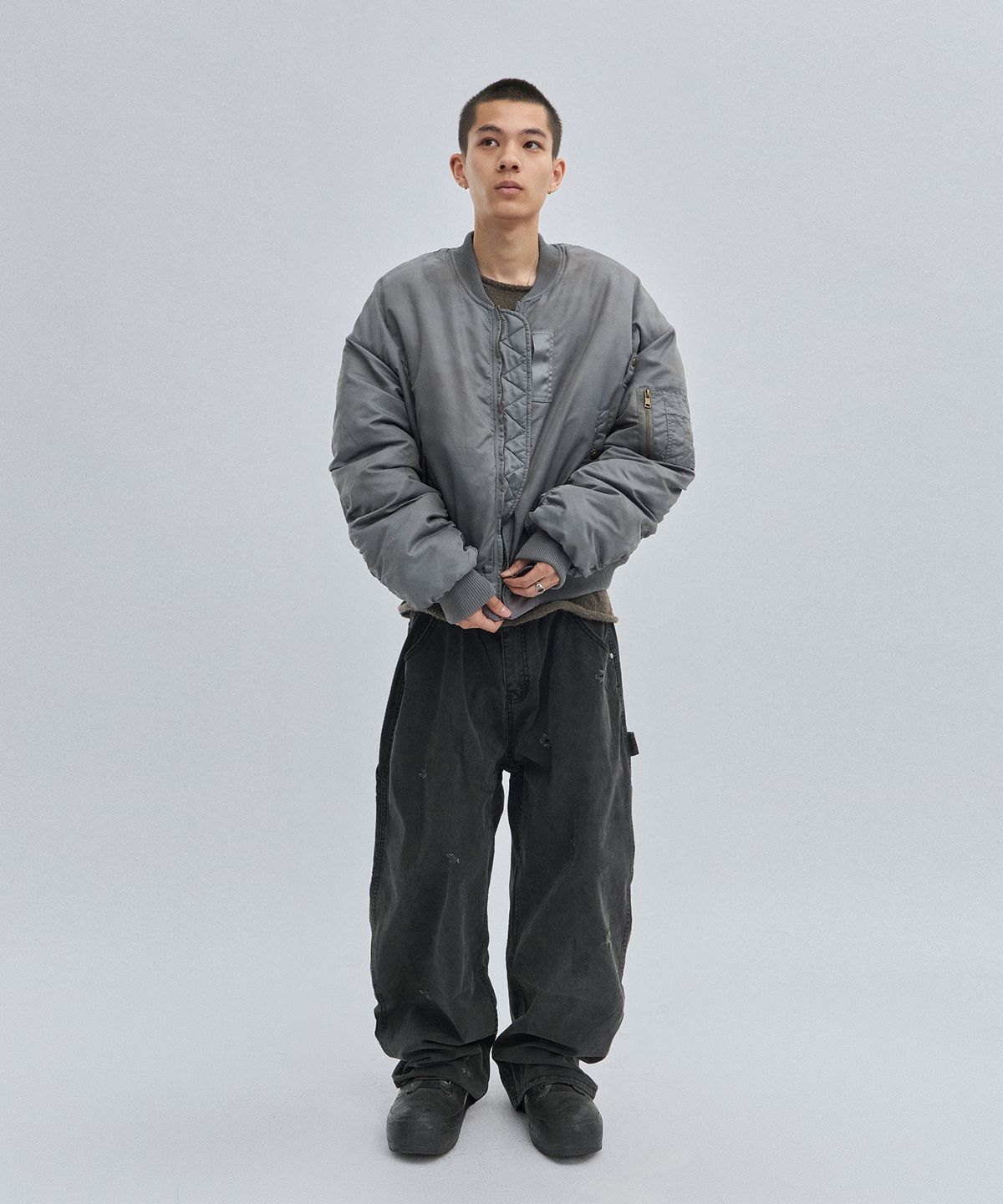 스웨이드(SUADE) WASHED MA-1 [WASHING GRAY]