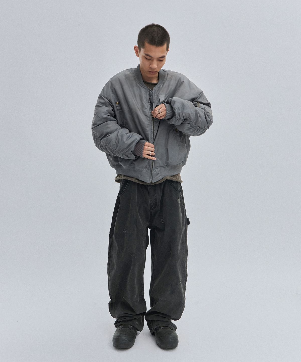 스웨이드(SUADE) WASHED MA-1 [WASHING GRAY]