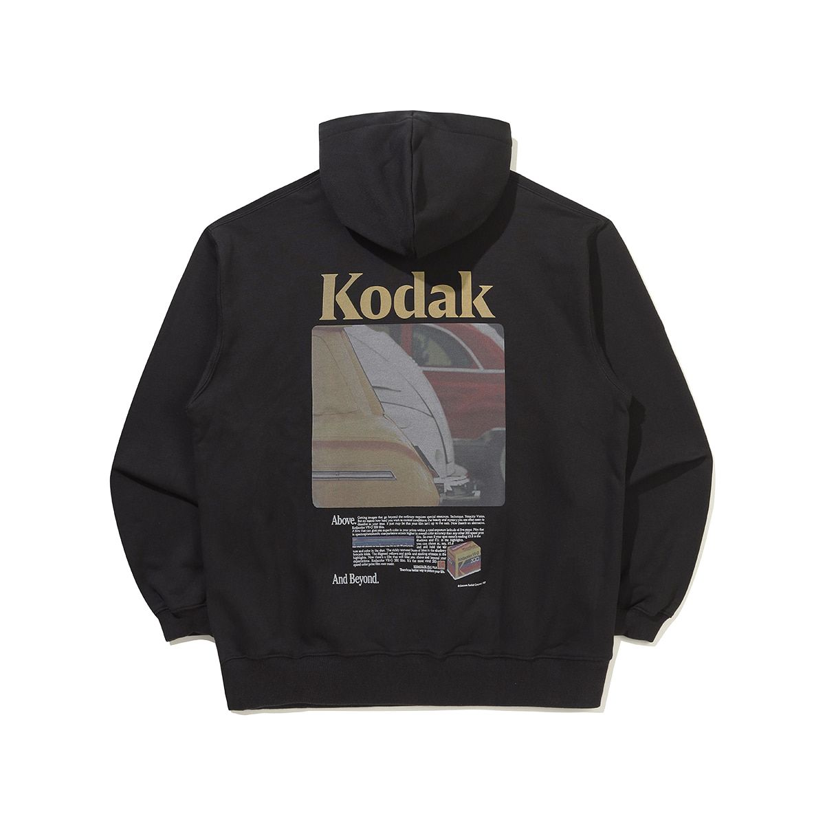 코닥(KODAK) 씨너리 후드 티셔츠 BLACK