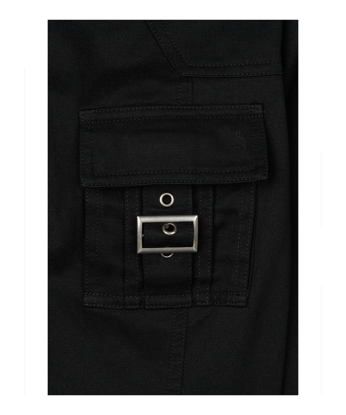 로타입(ROUGHTYPE) Utility Hooded Field Jacket - Black