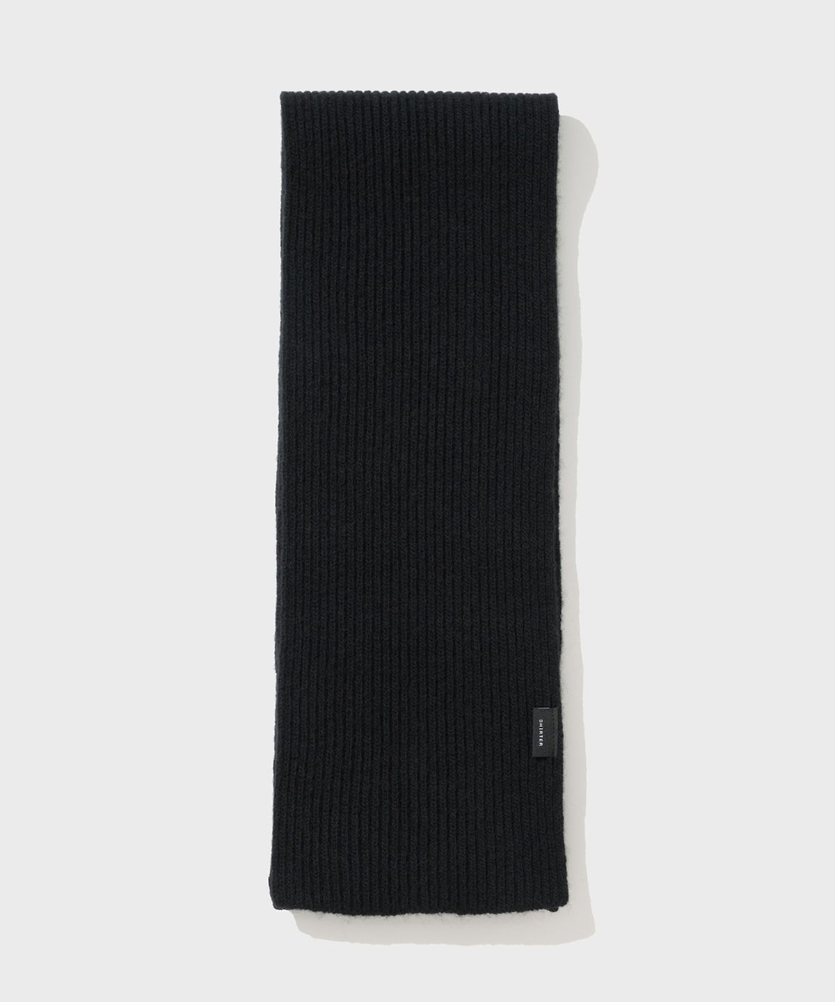 셔터(SHIRTER) CASHMERE BLENDED WOOL MUFFLER (BLACK)