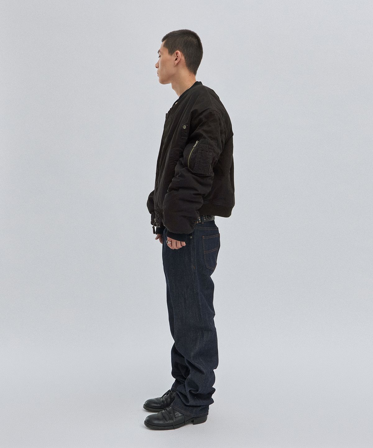 스웨이드(SUADE) WASHED MA-1 [WASHING BLACK]