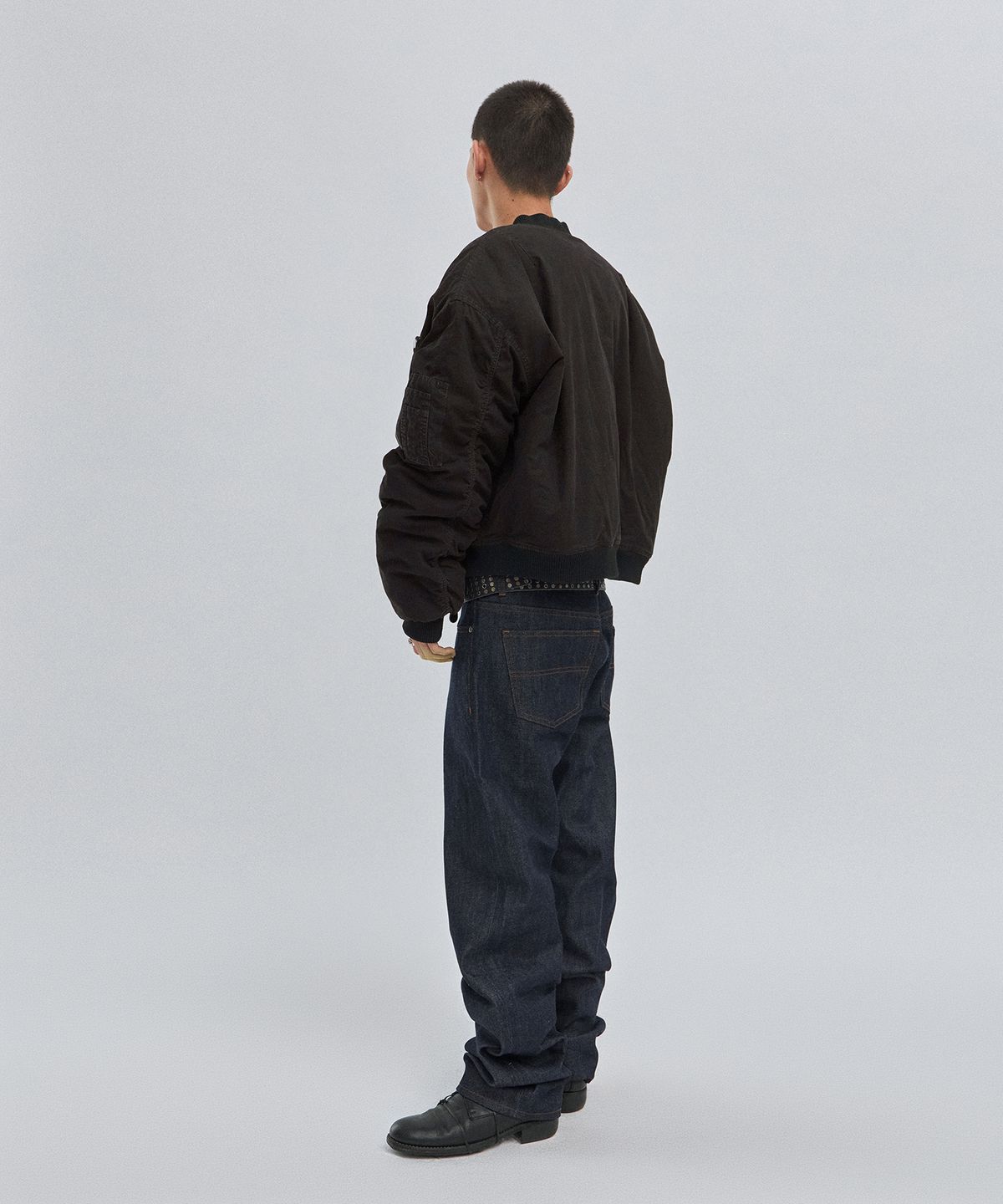 스웨이드(SUADE) WASHED MA-1 [WASHING BLACK]