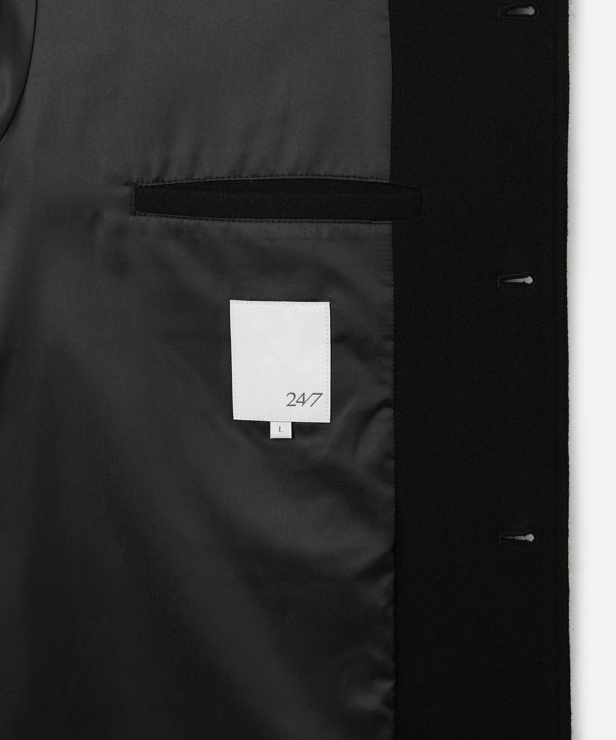 247시리즈(247SERIES) WOOL 프렌치 워크 자켓 BLACK