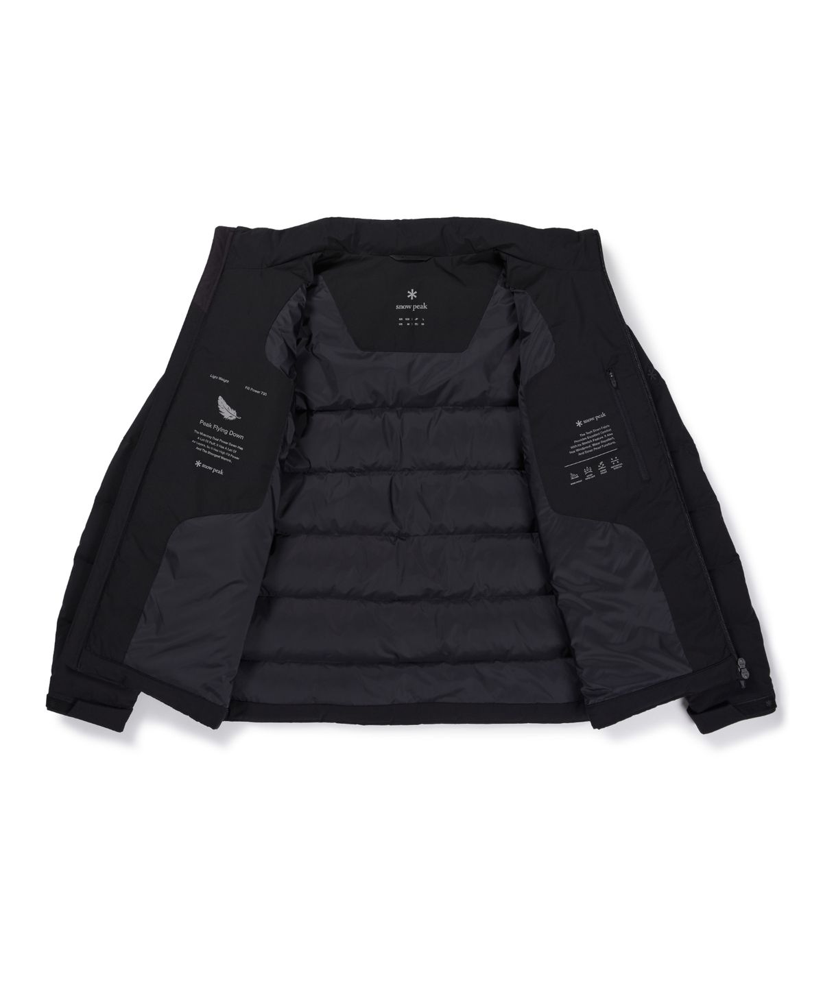 스노우피크 어패럴(SNOWPEAK APPAREL) 2L 티타닉 스탠드넥 경량 다운 자켓 (S26WUTDJ48) Black