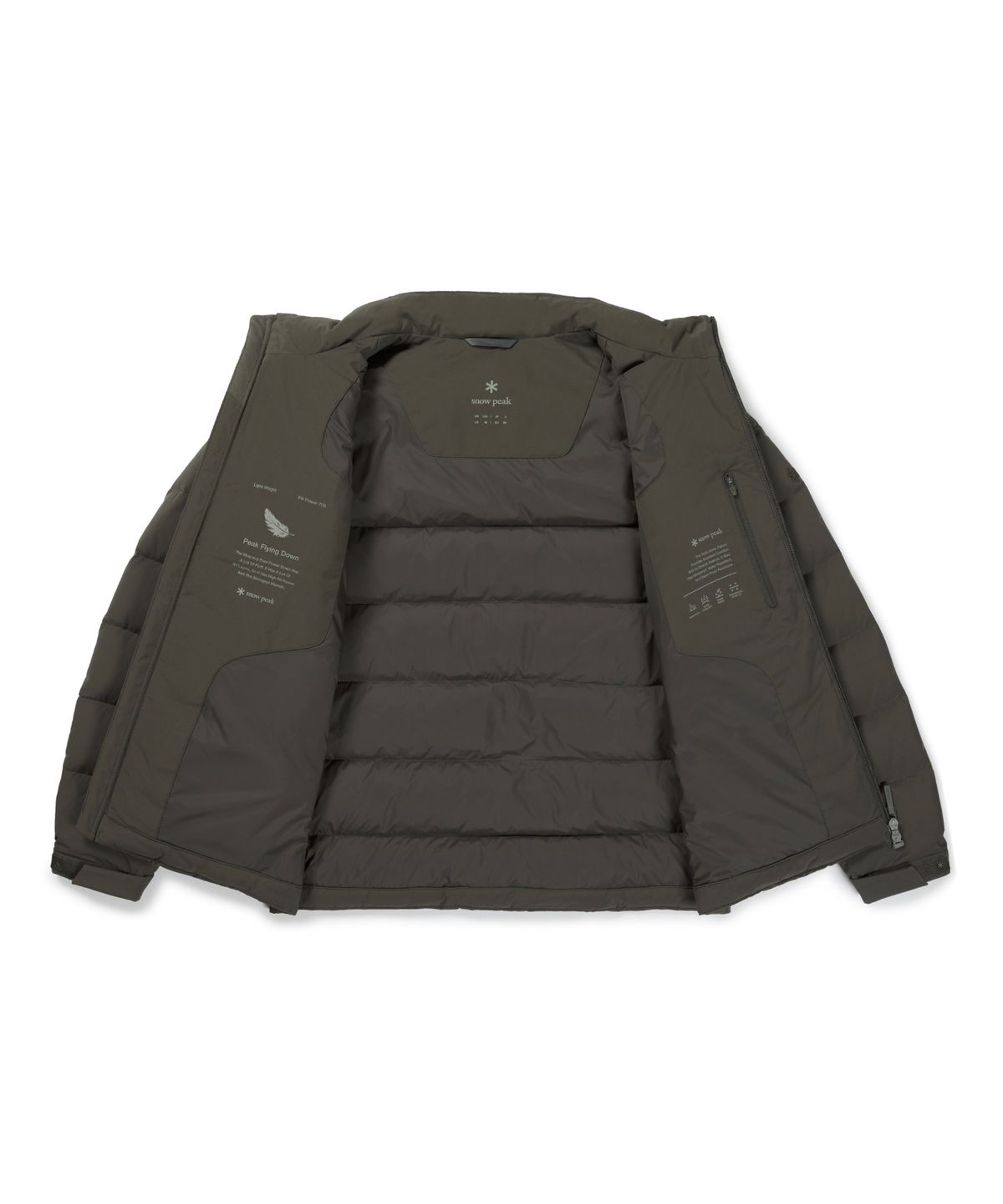 스노우피크 어패럴(SNOWPEAK APPAREL) 2L 티타닉 스탠드넥 경량 다운 자켓 (S26WUTDJ48) Dark Khaki