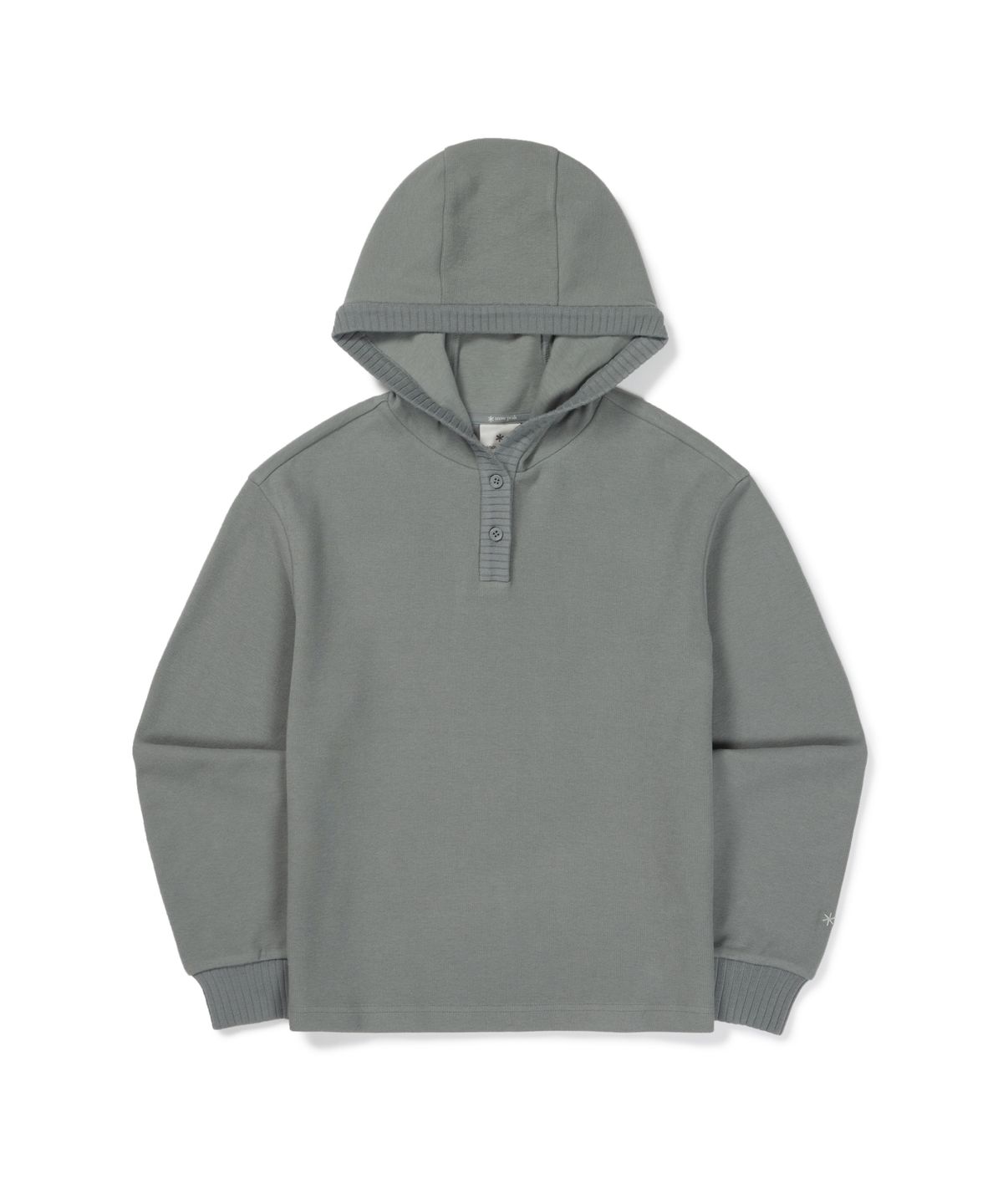 스노우피크 어패럴(SNOWPEAK APPAREL) 리젠 니트 여성 후드 티셔츠 (S26WWFHD77) Khaki Gray
