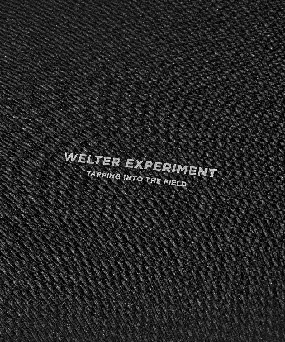 웰터 익스페리먼트(WELTER EXPERIMENT) 써모스퀘어 플리스 롱슬리브 티셔츠 블랙