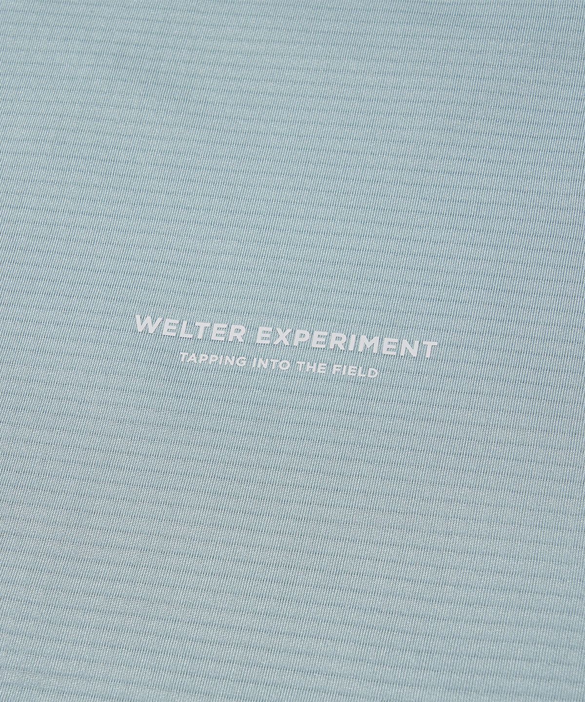 웰터 익스페리먼트(WELTER EXPERIMENT) 써모스퀘어 플리스 롱슬리브 티셔츠 스카이 블루