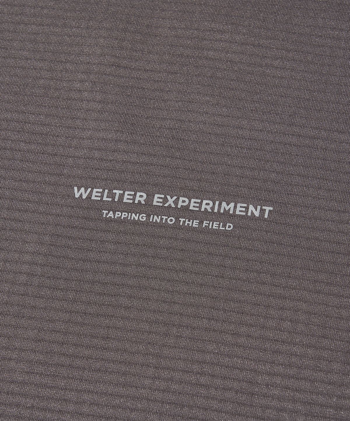 웰터 익스페리먼트(WELTER EXPERIMENT) 써모스퀘어 플리스 롱슬리브 티셔츠 그레이쉬 퍼플