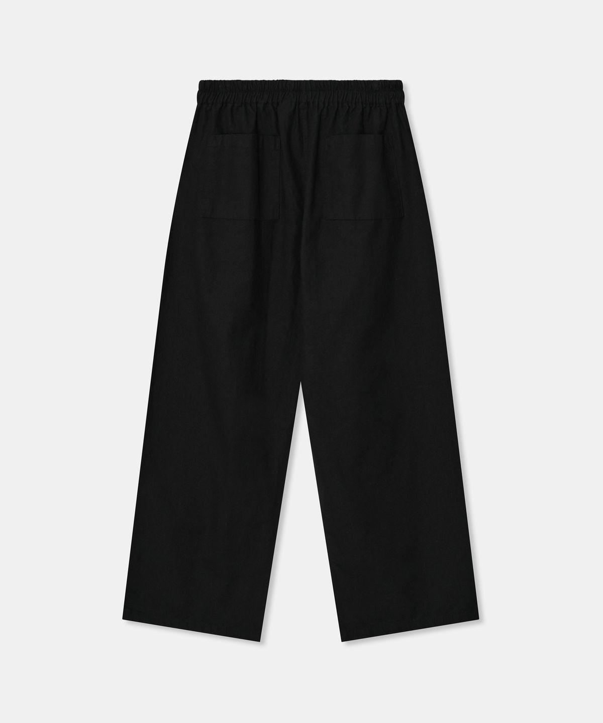 디앤드퀘스천(THEENDQUESTION) Cotton banding wide pants / BLACK