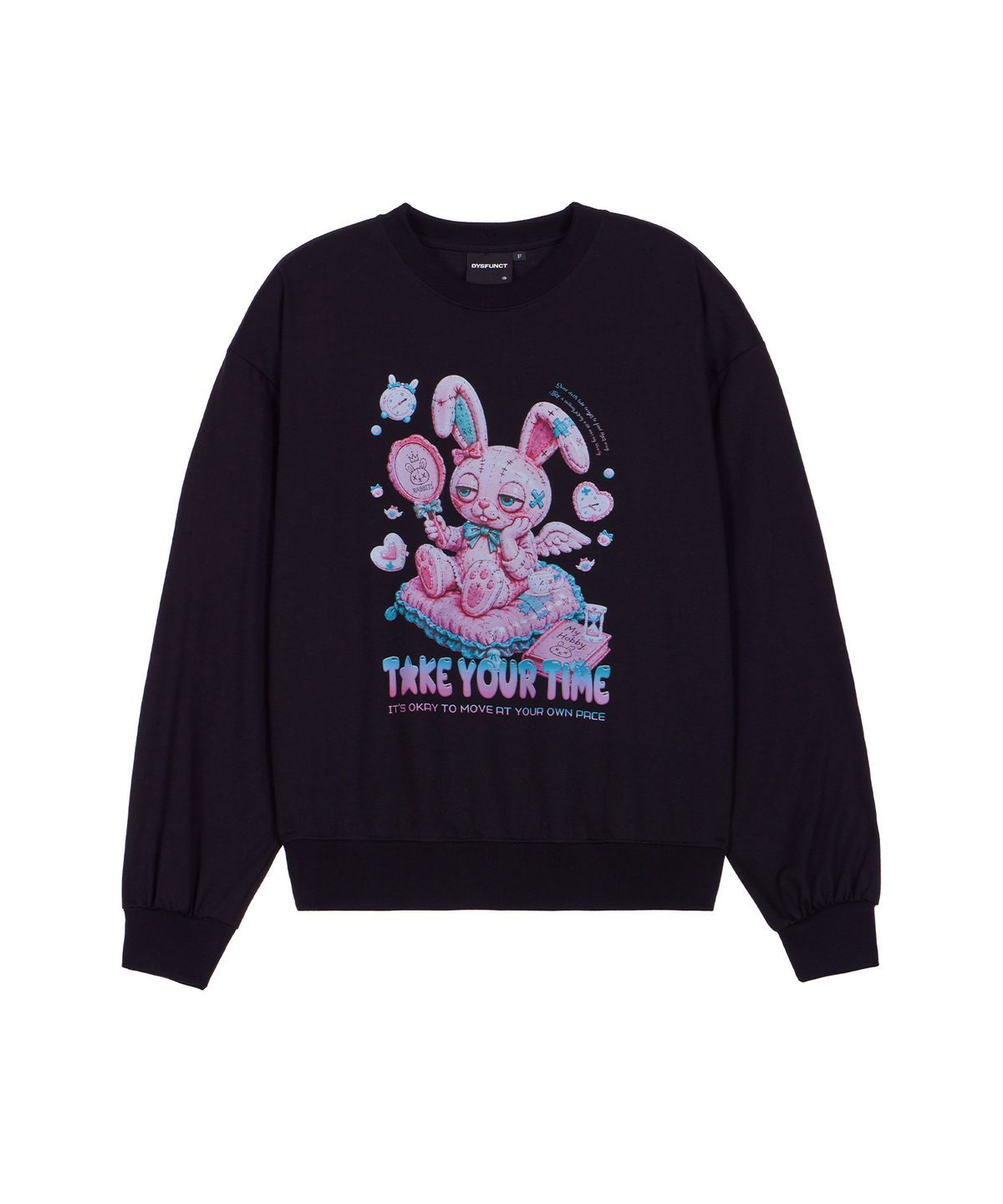 디스펑트(DYSFUNCT) TAKE YOUR TIME RABBIT LONG SLEEVE(BLACK)
