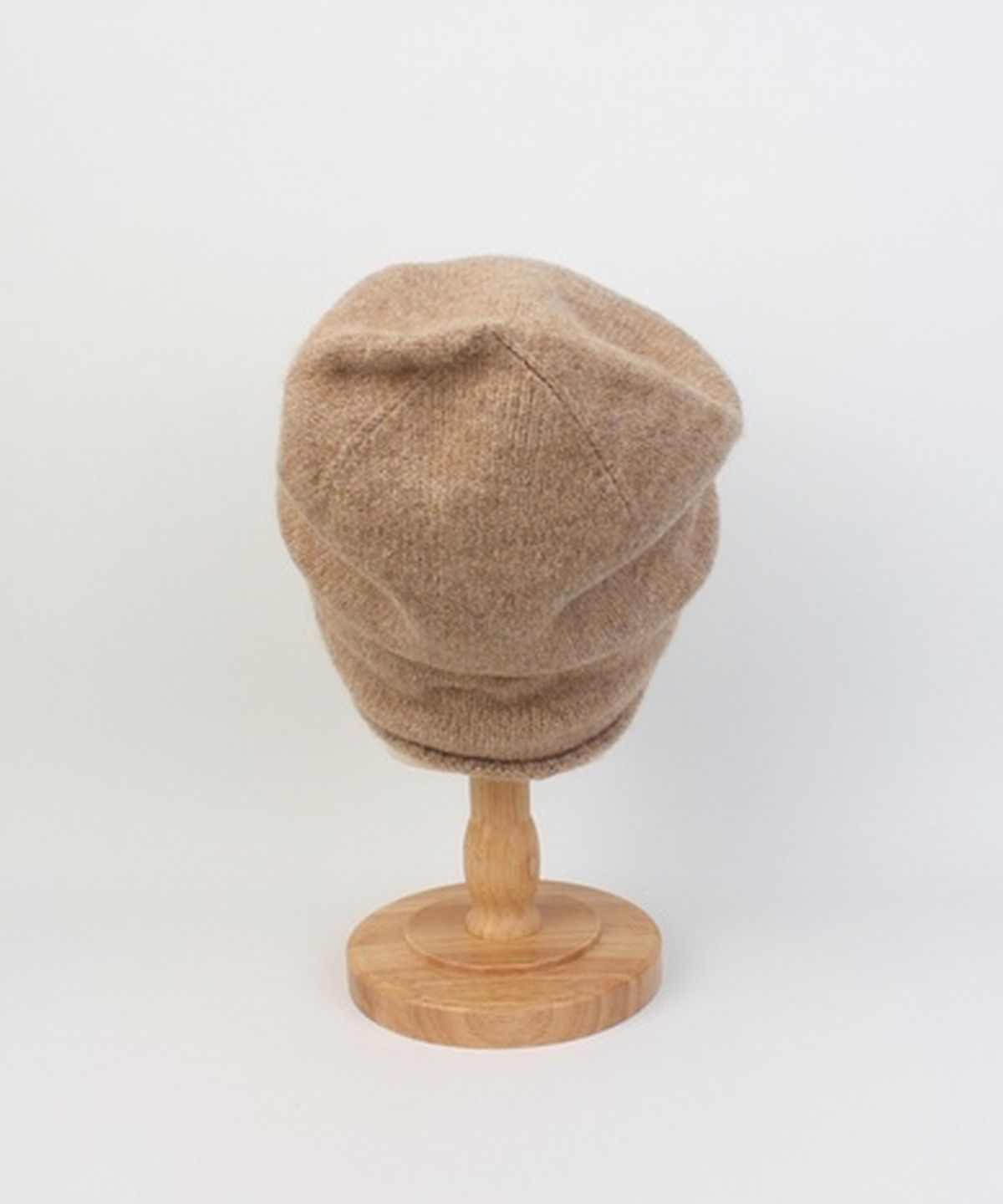 유니버셜 케미스트리(UNIVERSAL CHEMISTRY) Wool Beige Roll-up Long Beanie 롱비니