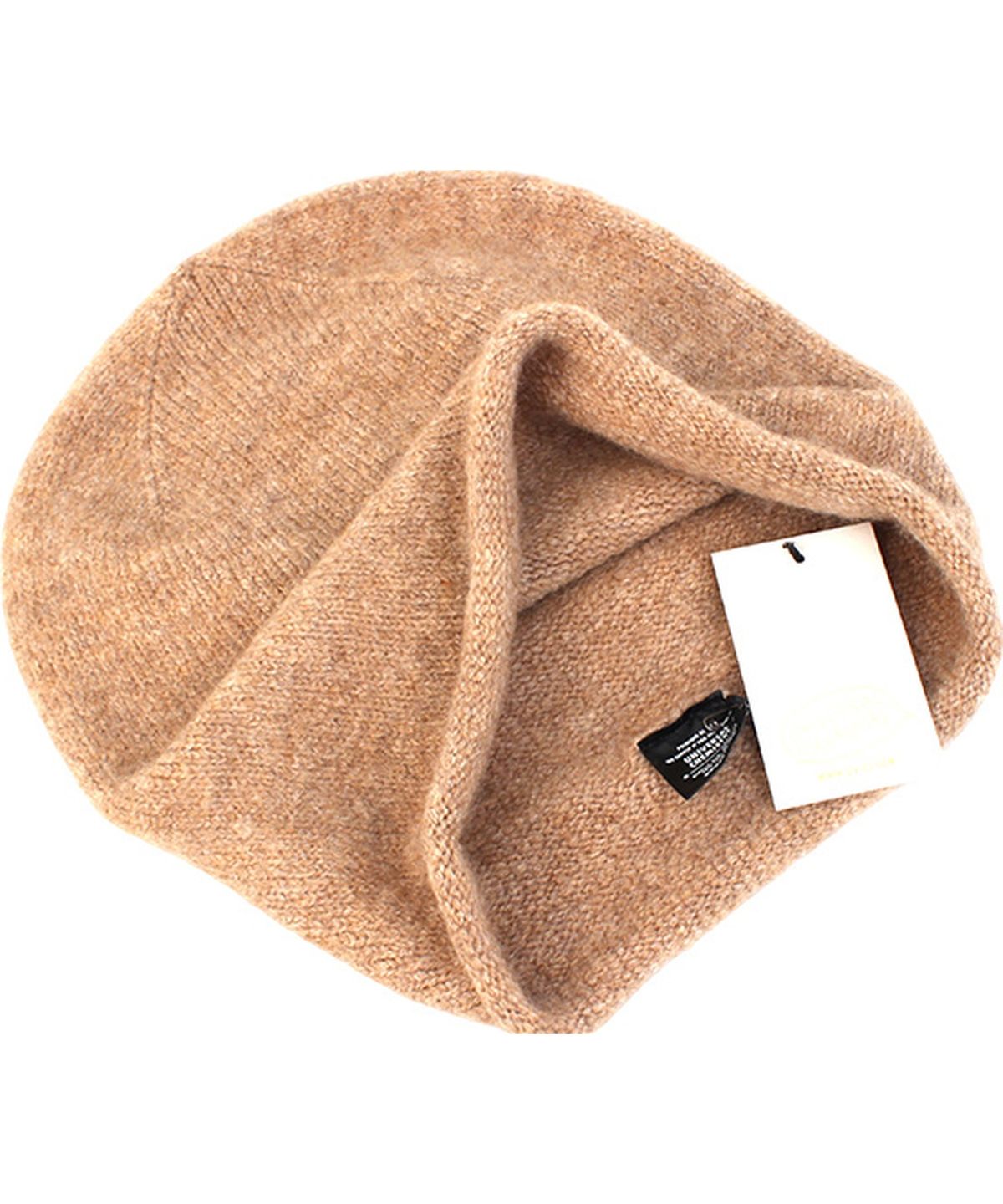유니버셜 케미스트리(UNIVERSAL CHEMISTRY) Wool Beige Roll-up Long Beanie 롱비니