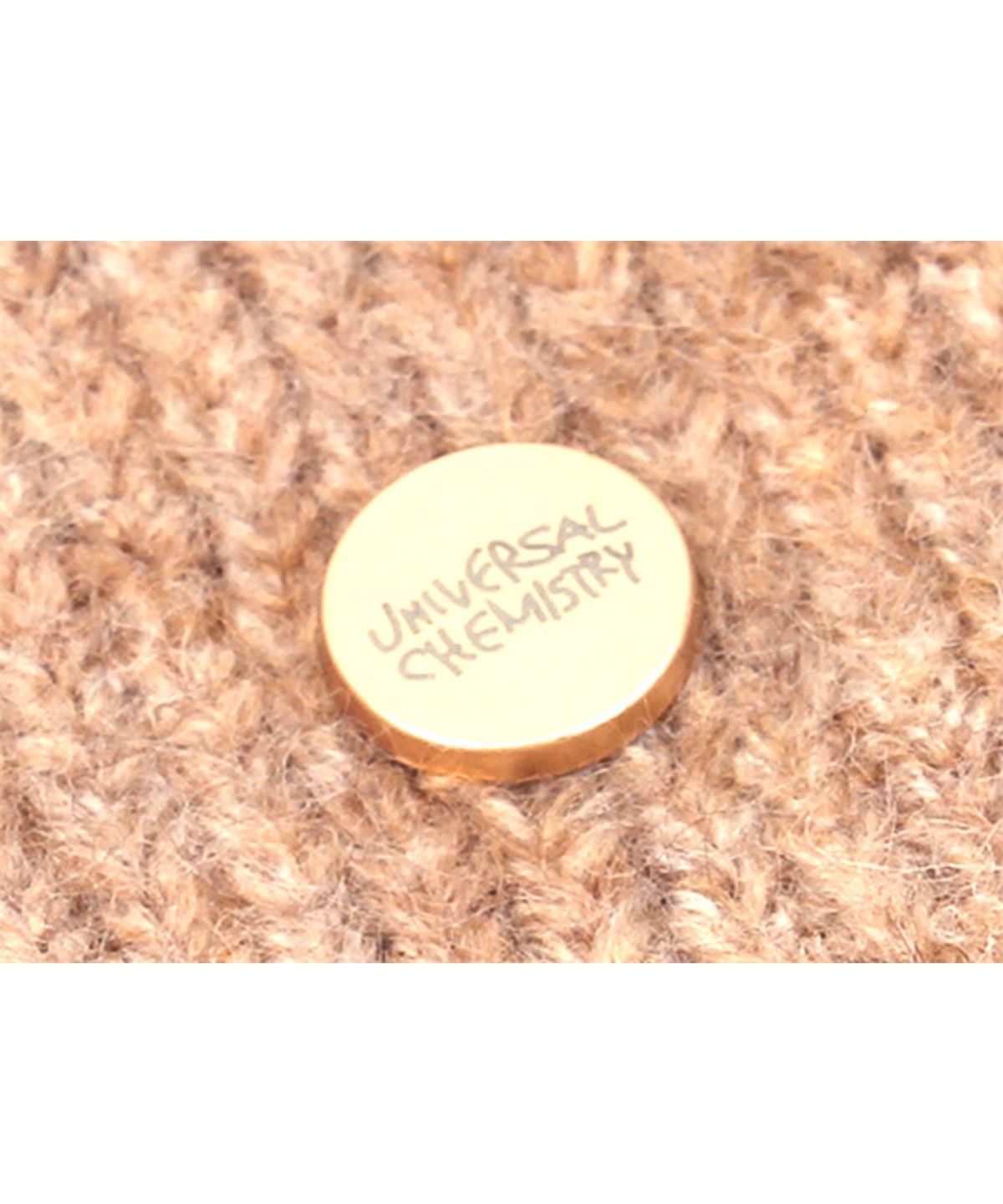 유니버셜 케미스트리(UNIVERSAL CHEMISTRY) Wool Beige Roll-up Long Beanie 롱비니