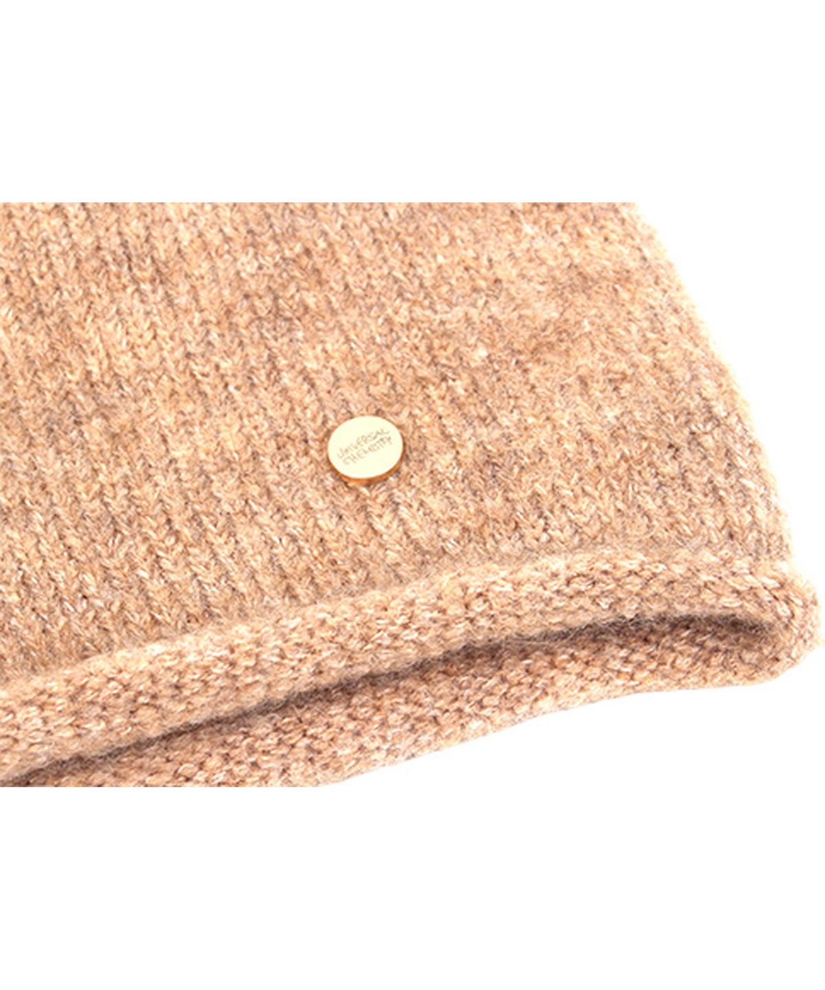 유니버셜 케미스트리(UNIVERSAL CHEMISTRY) Wool Beige Roll-up Long Beanie 롱비니