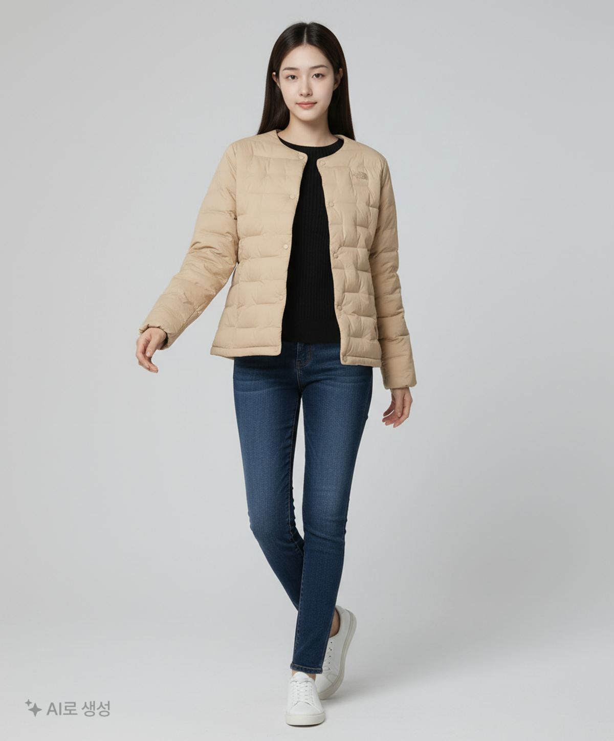 노스페이스(THE NORTH FACE) NJ1DQ78C 남성 씨티 튜브 RDS 다운 가디건_LATTE S