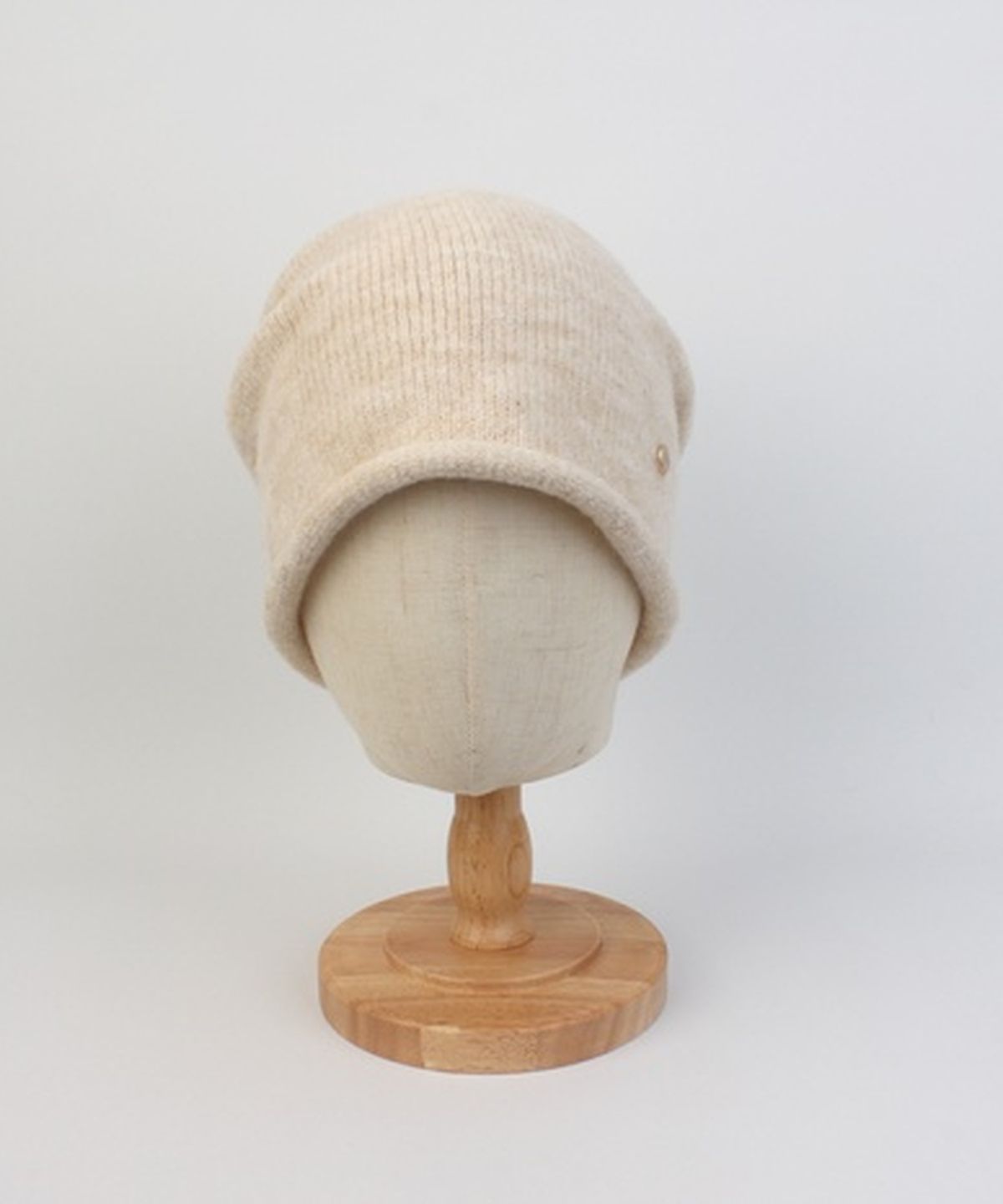 유니버셜 케미스트리(UNIVERSAL CHEMISTRY) Wool Ivory Roll-up Long Beanie 롱비니