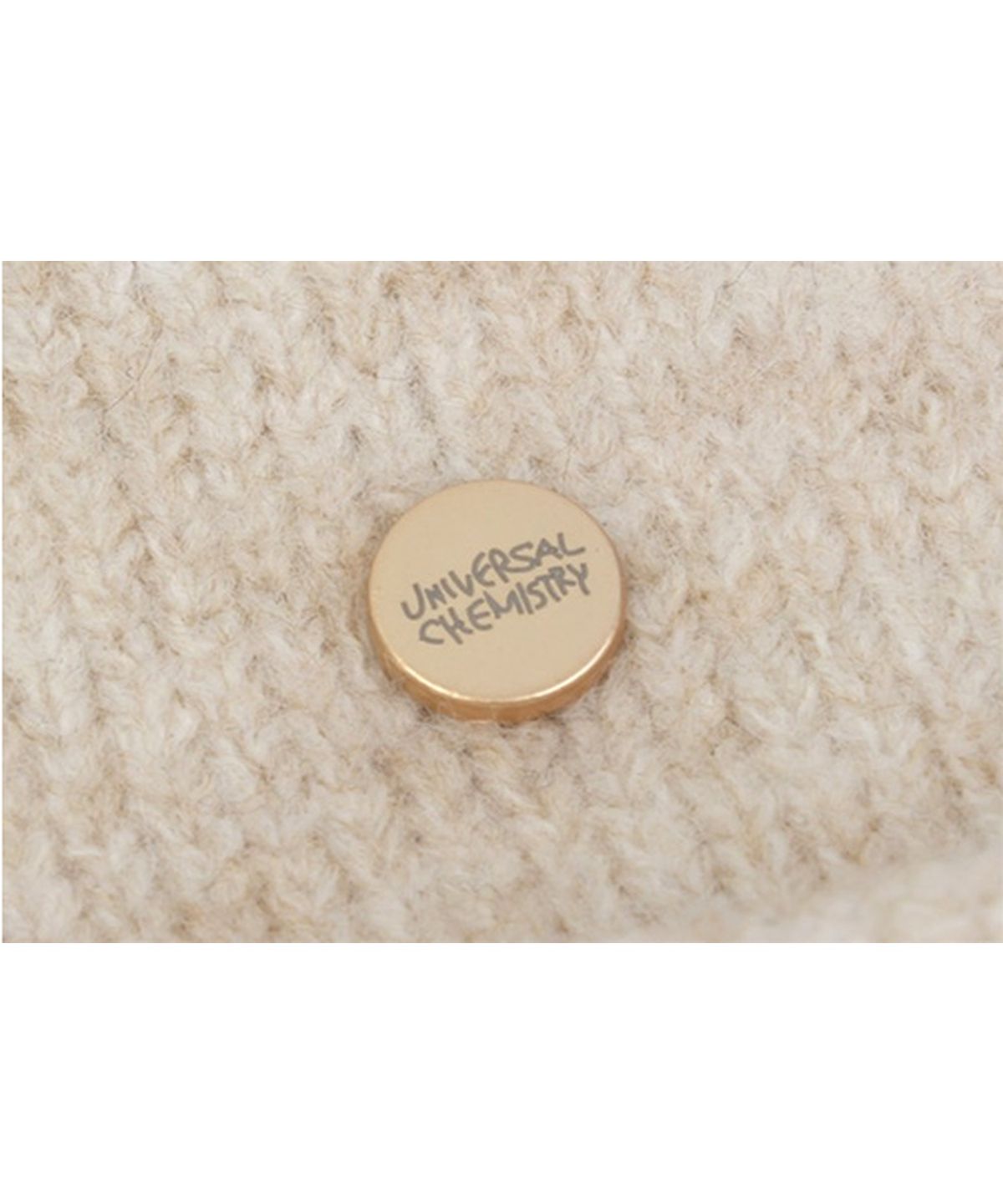 유니버셜 케미스트리(UNIVERSAL CHEMISTRY) Wool Ivory Roll-up Long Beanie 롱비니