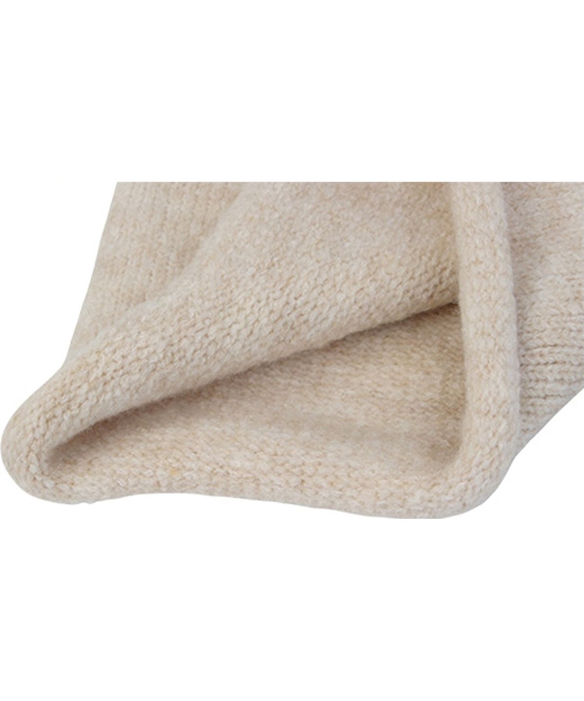 유니버셜 케미스트리(UNIVERSAL CHEMISTRY) Wool Ivory Roll-up Long Beanie 롱비니
