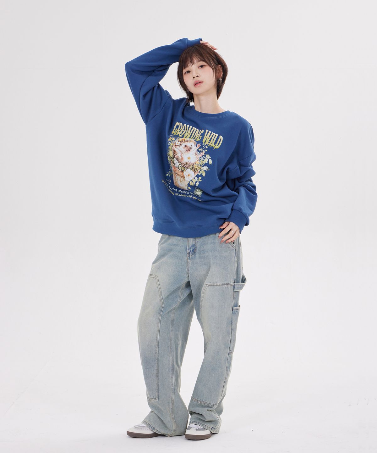 디스펑트(DYSFUNCT) GROWING WILD SWEATSHIRT(BLUE)