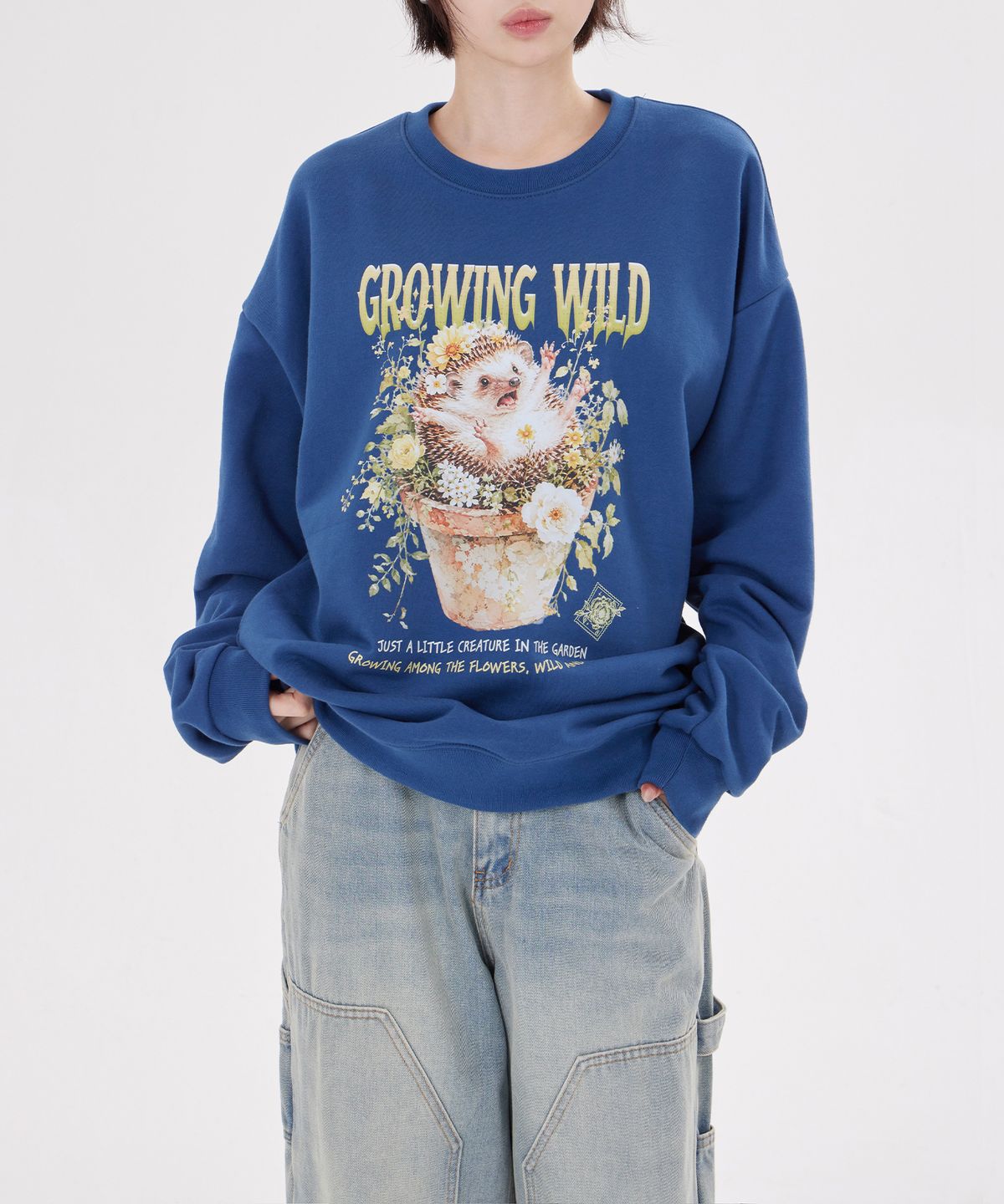 디스펑트(DYSFUNCT) GROWING WILD SWEATSHIRT(BLUE)
