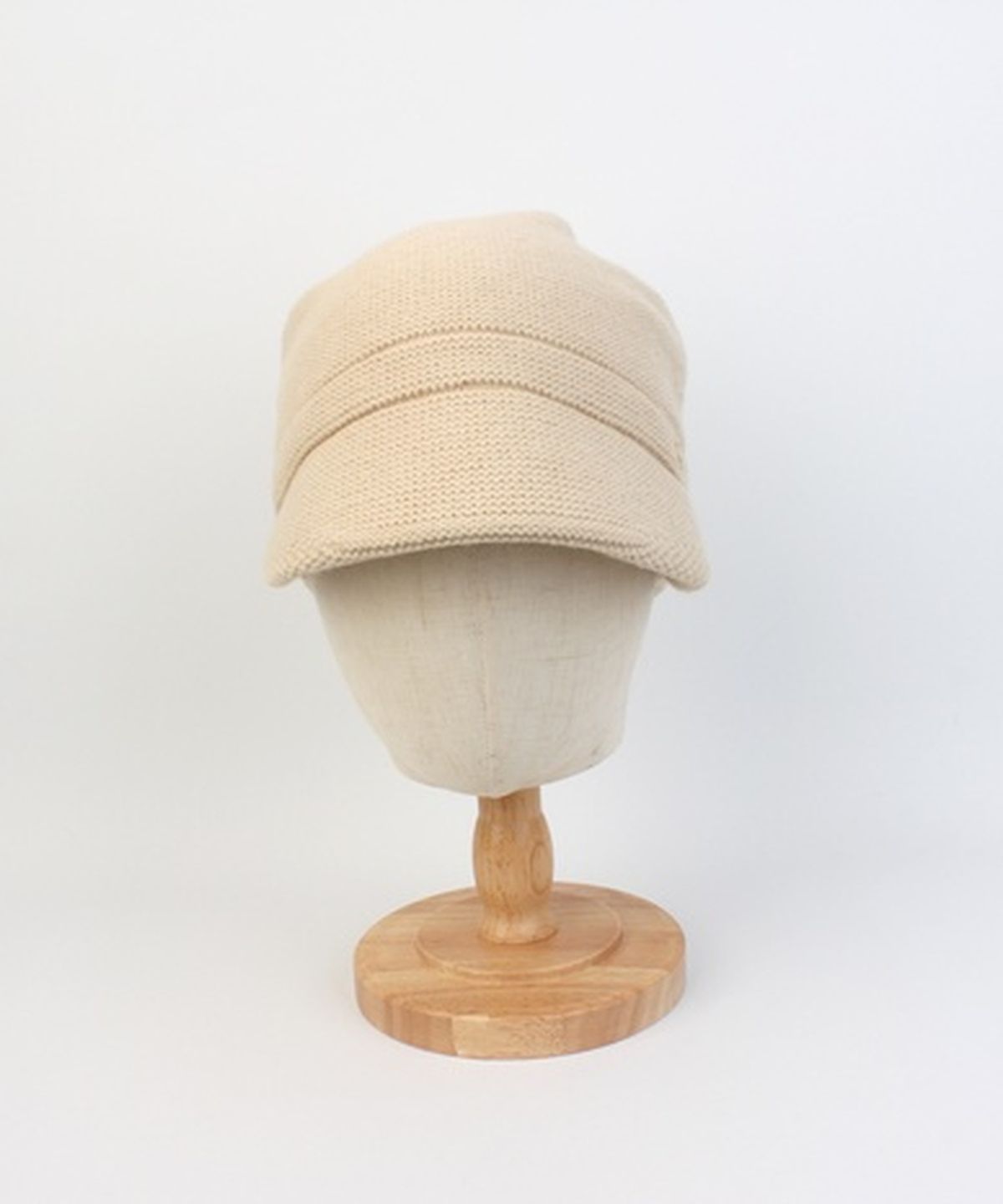 유니버셜 케미스트리(UNIVERSAL CHEMISTRY) Kint Beige Brim Beanie 니트비니