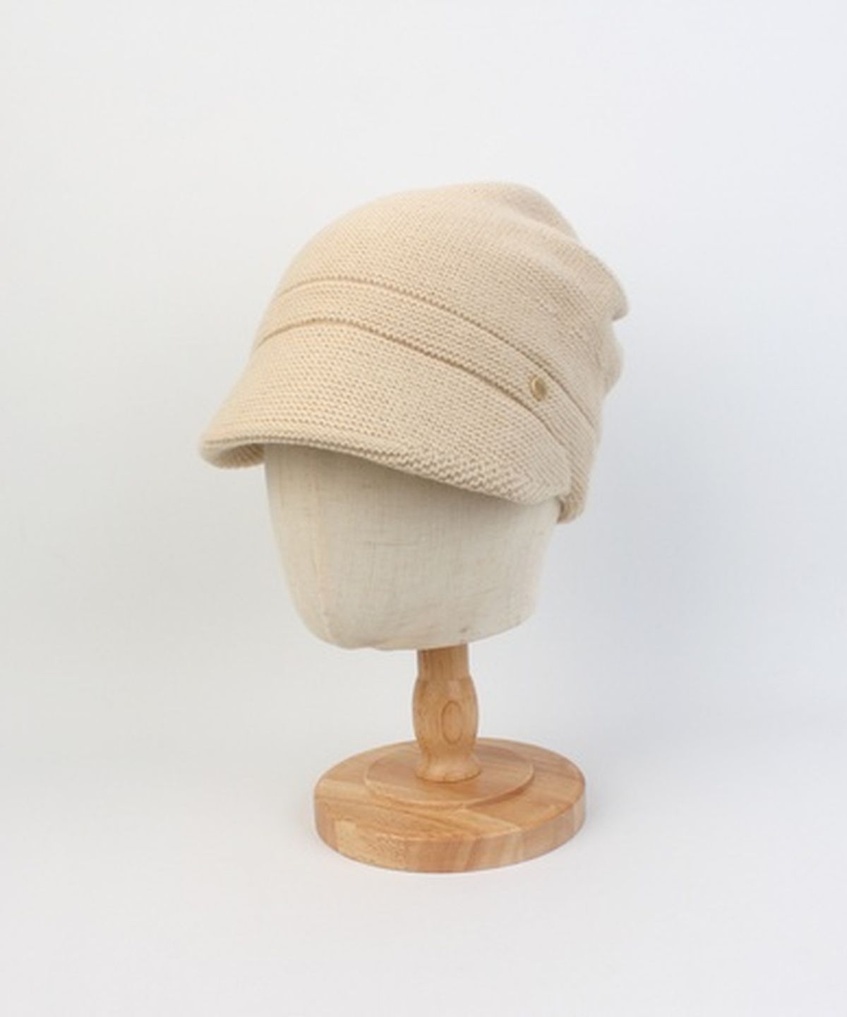 유니버셜 케미스트리(UNIVERSAL CHEMISTRY) Kint Beige Brim Beanie 니트비니