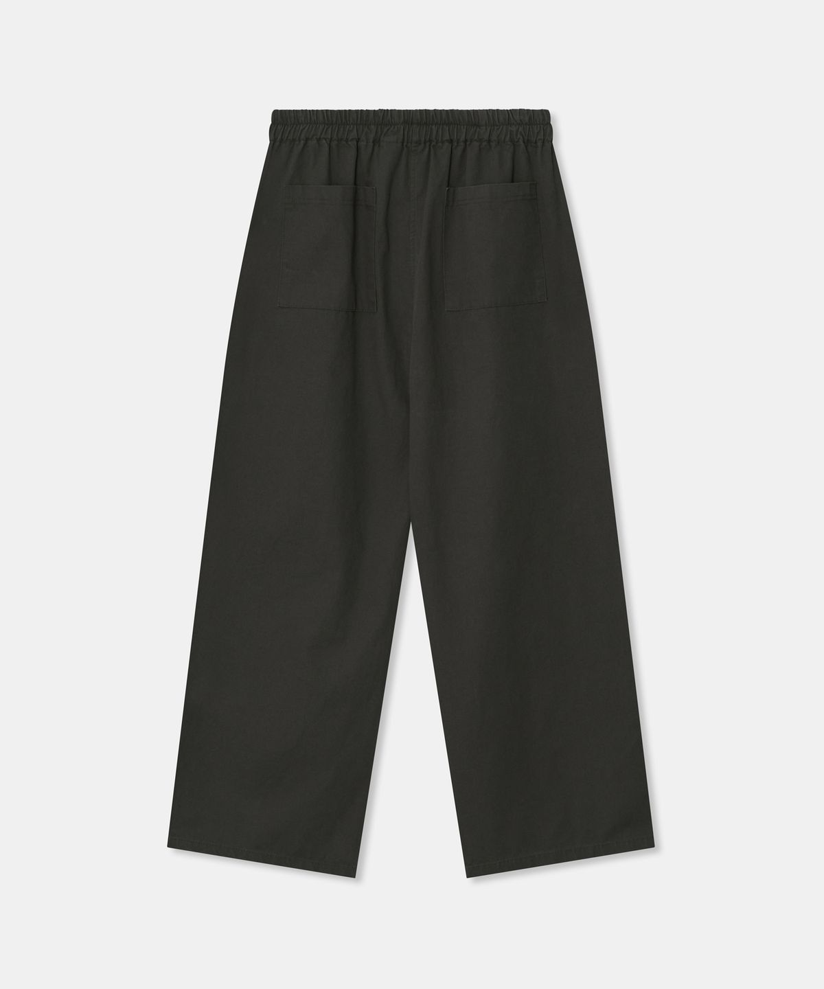 디앤드퀘스천(THEENDQUESTION) Cotton banding wide pants / DARK GRAY