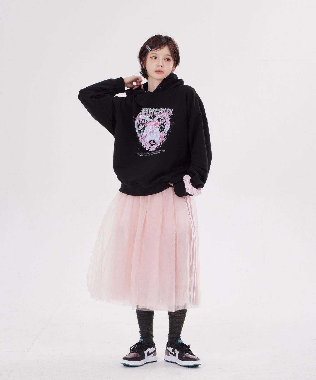 디스펑트(DYSFUNCT) MY SWEET GARDEN HOODIE(BLACK)