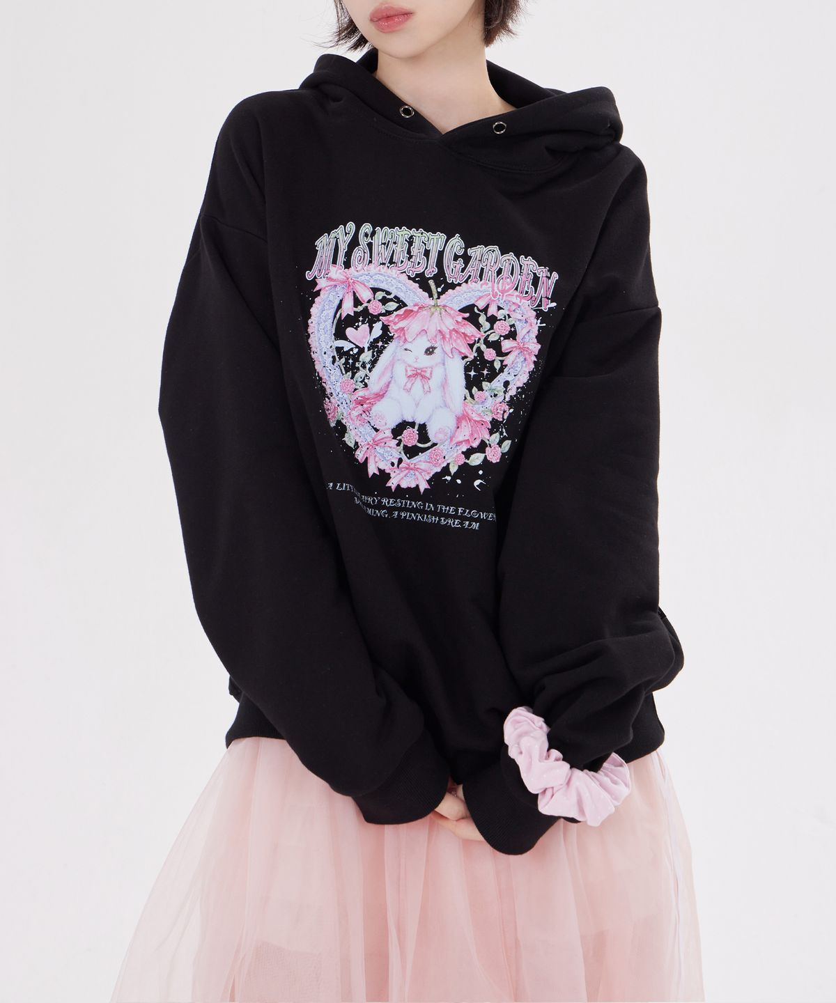 디스펑트(DYSFUNCT) MY SWEET GARDEN HOODIE(BLACK)