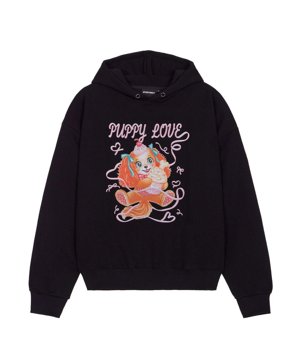 디스펑트(DYSFUNCT) LOVELY PUPPY HOODIE(BLACK)