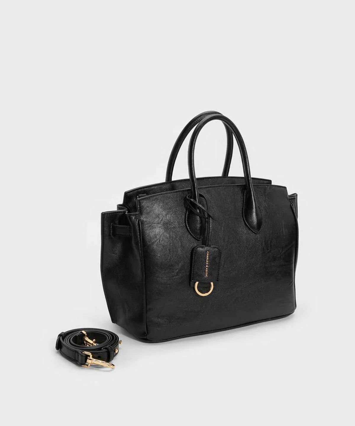 찰스앤키스(CHARLES & KEITH) 라지 지네브라 토트백 블랙 CK2-30782933