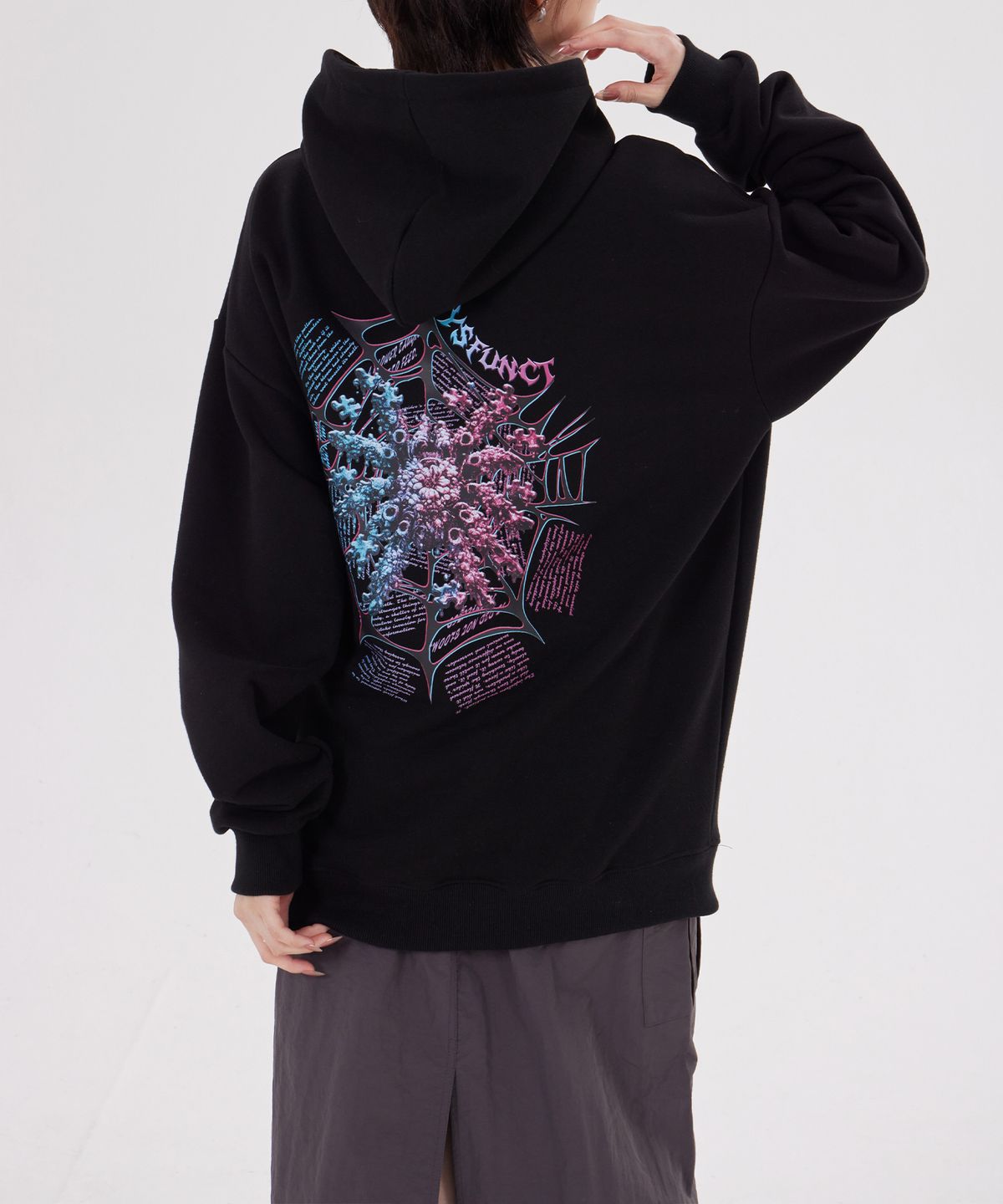 디스펑트(DYSFUNCT) SPIDER VIRUS HOODIE(BLACK)