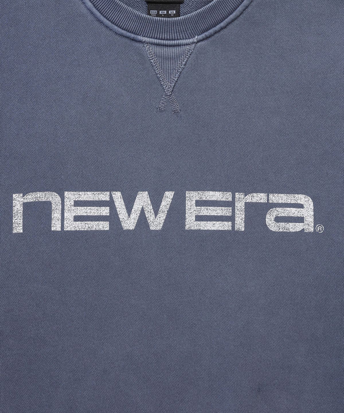 뉴에라(NEW ERA) 뉴에라 로고 크루넥 맨투맨 팀 네이비 15357955